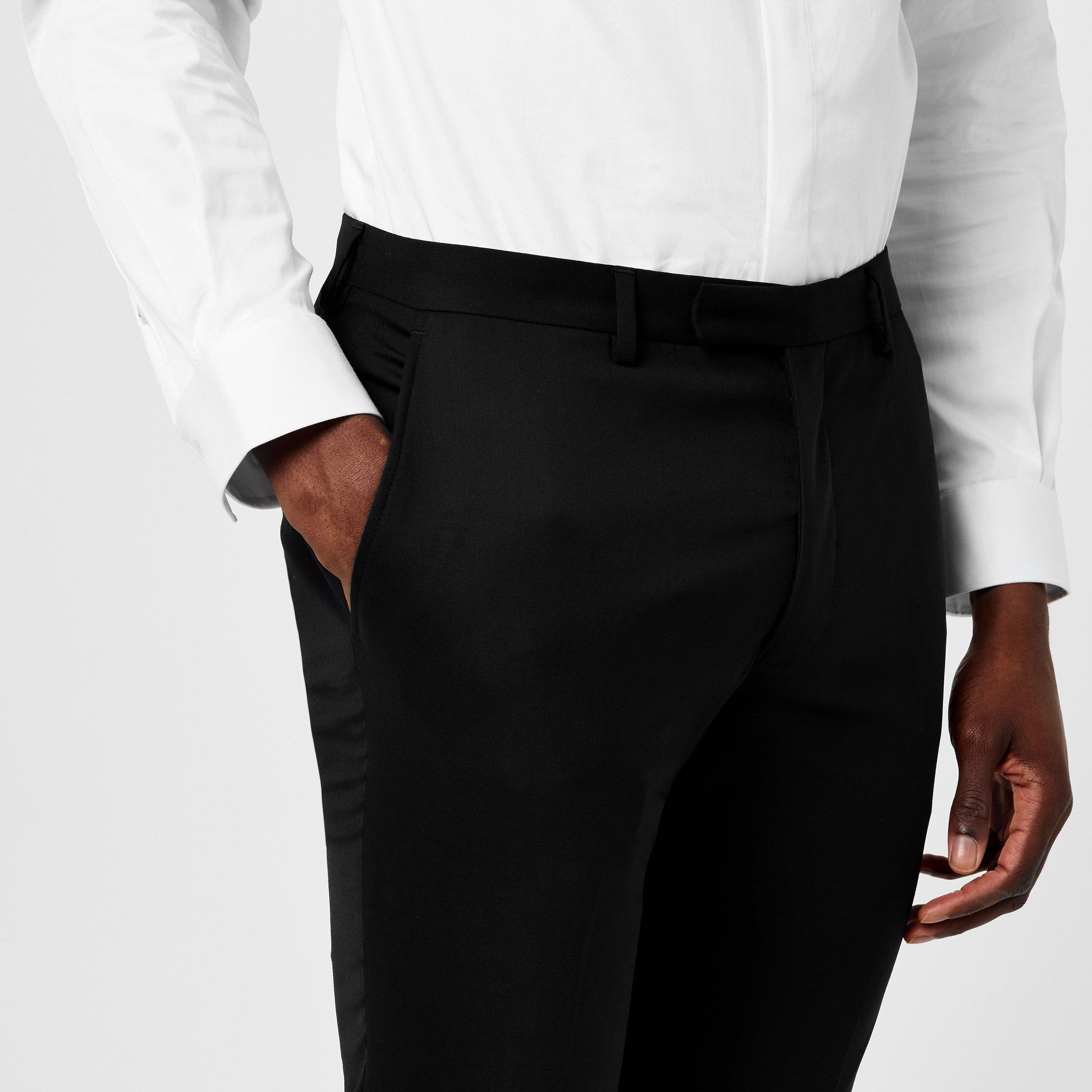 Black - Without Prejudice - Priory Skinny Fit Suit Trousers - 5