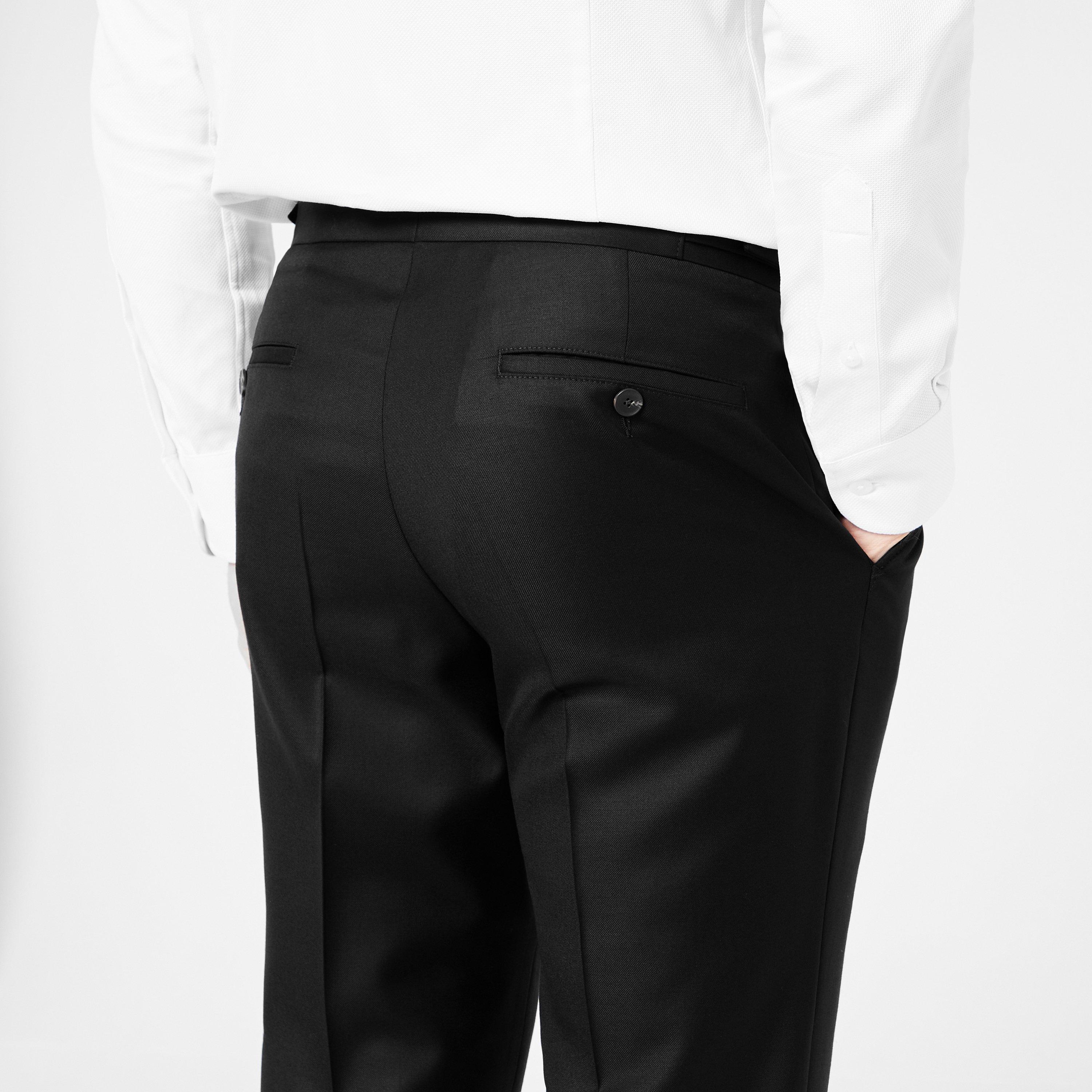 Black - Richard James - Rivulet Tailored Fit Suit Trousers - 5