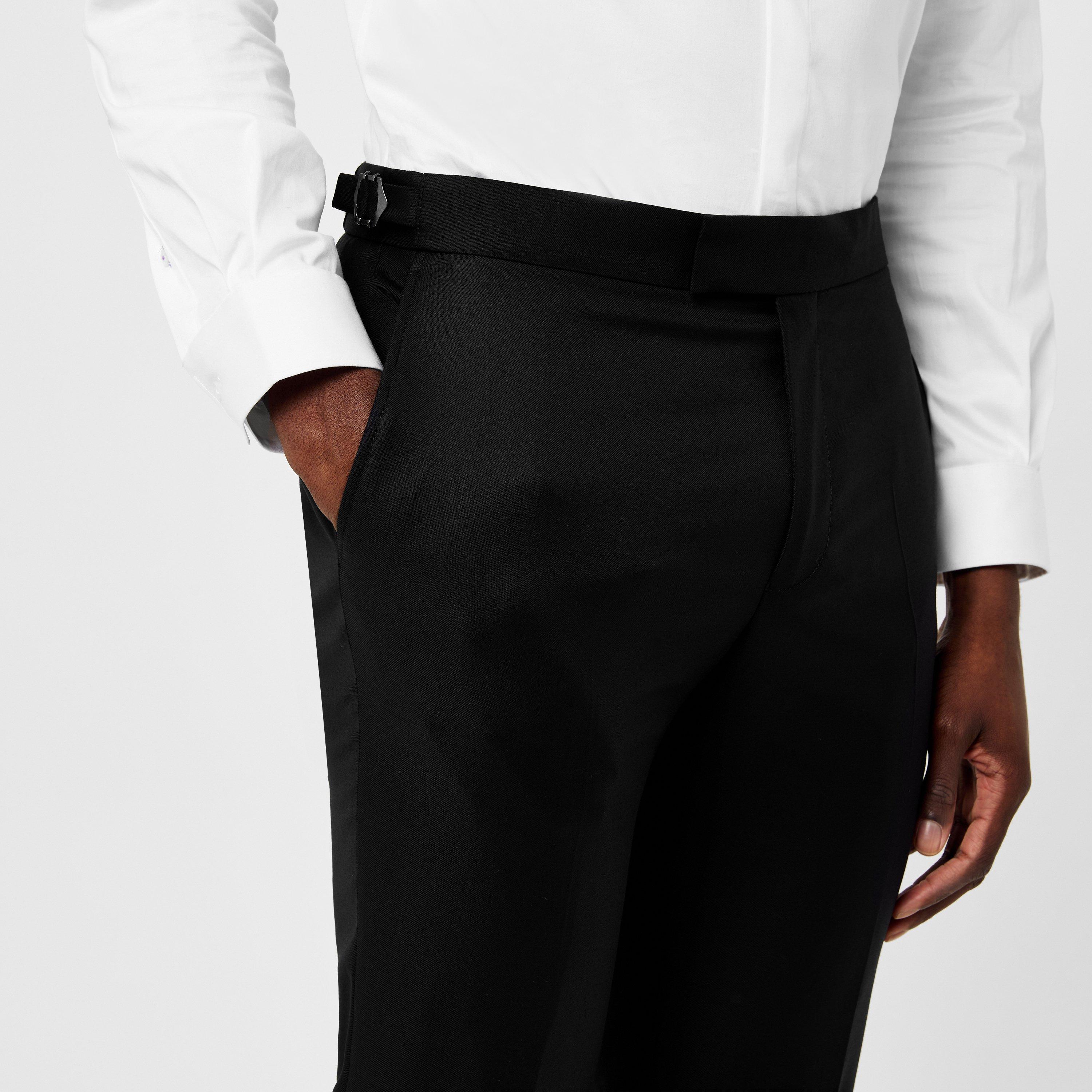 Black - Richard James - Rivulet Tailored Fit Suit Trousers - 6