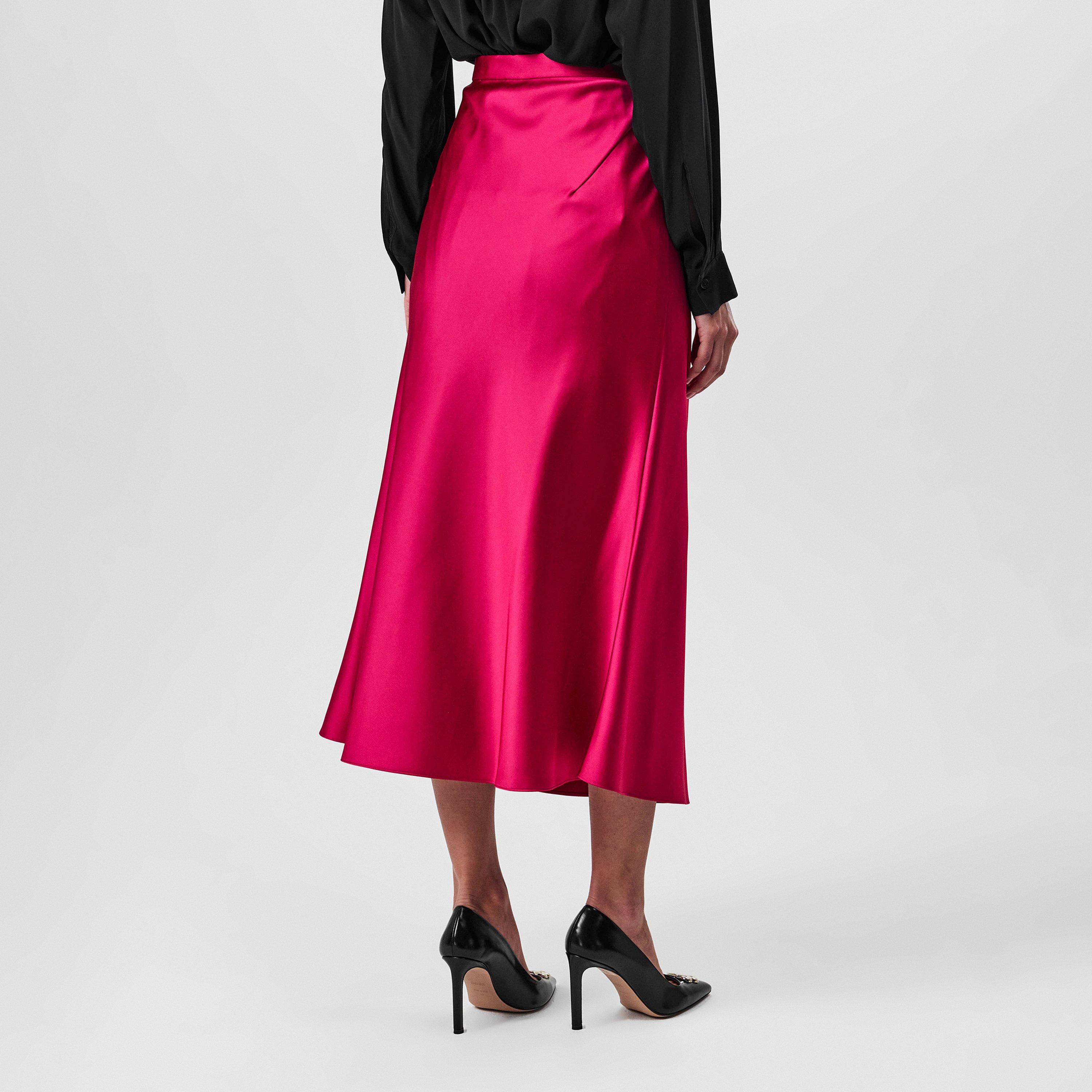 Bright Pink 674 - Boss - Women's Vinarea Midi Skirt - 3