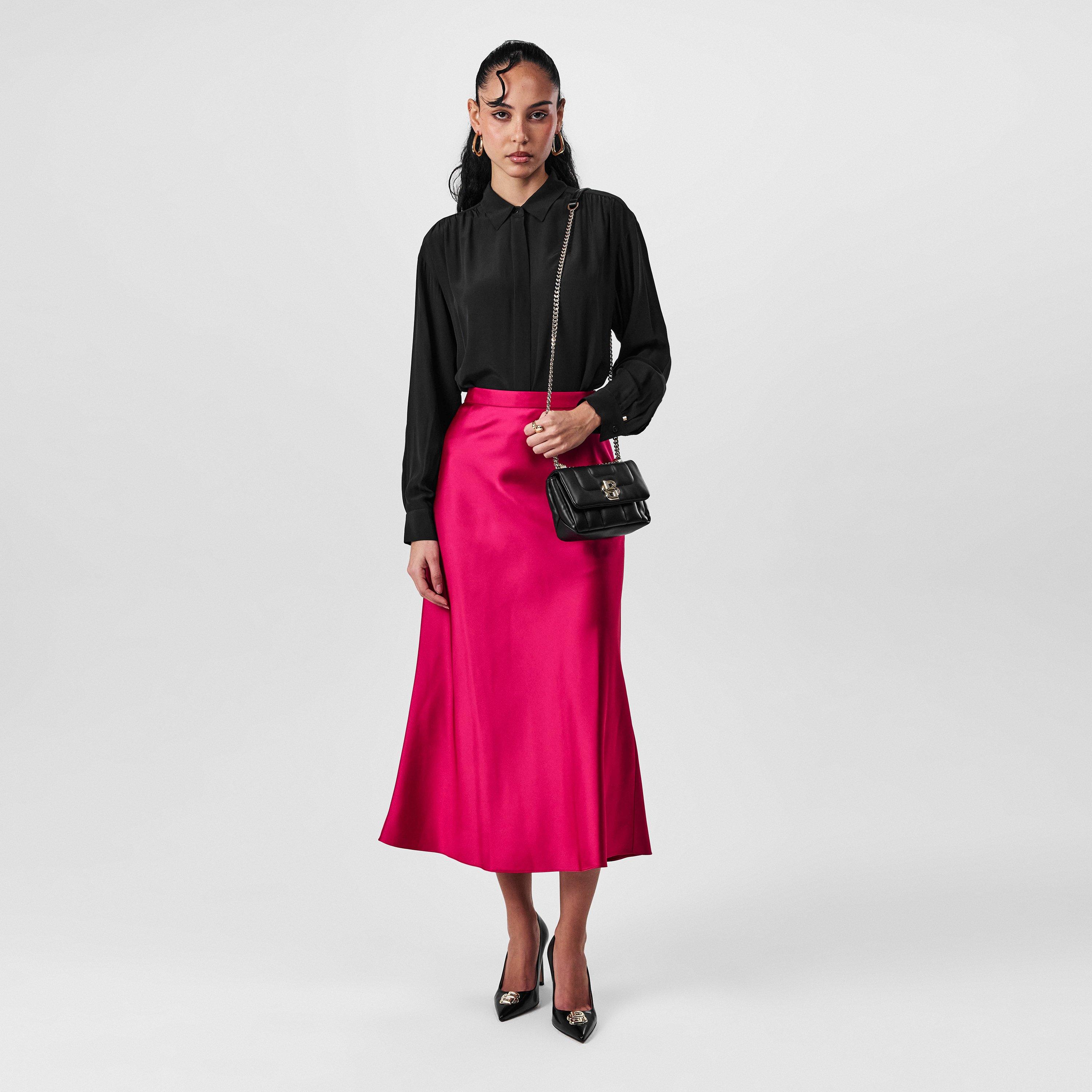 Bright Pink 674 - Boss - Women's Vinarea Midi Skirt - 4
