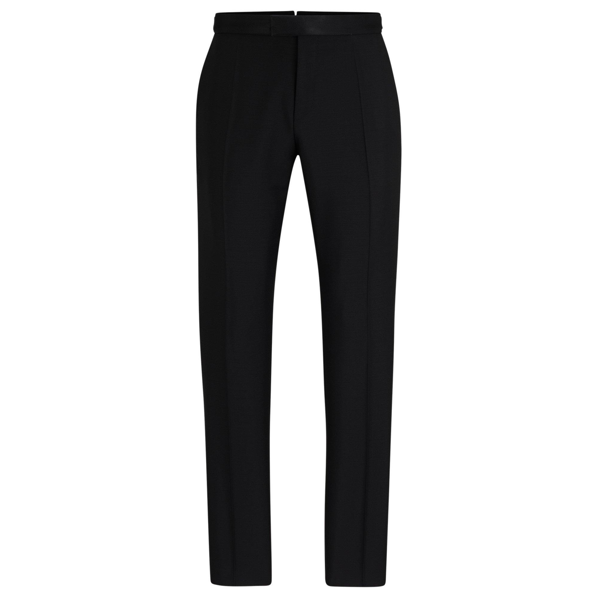 Boss Men's Gee Tux Camel Suit Trousers - Black 001 - 42 (52)