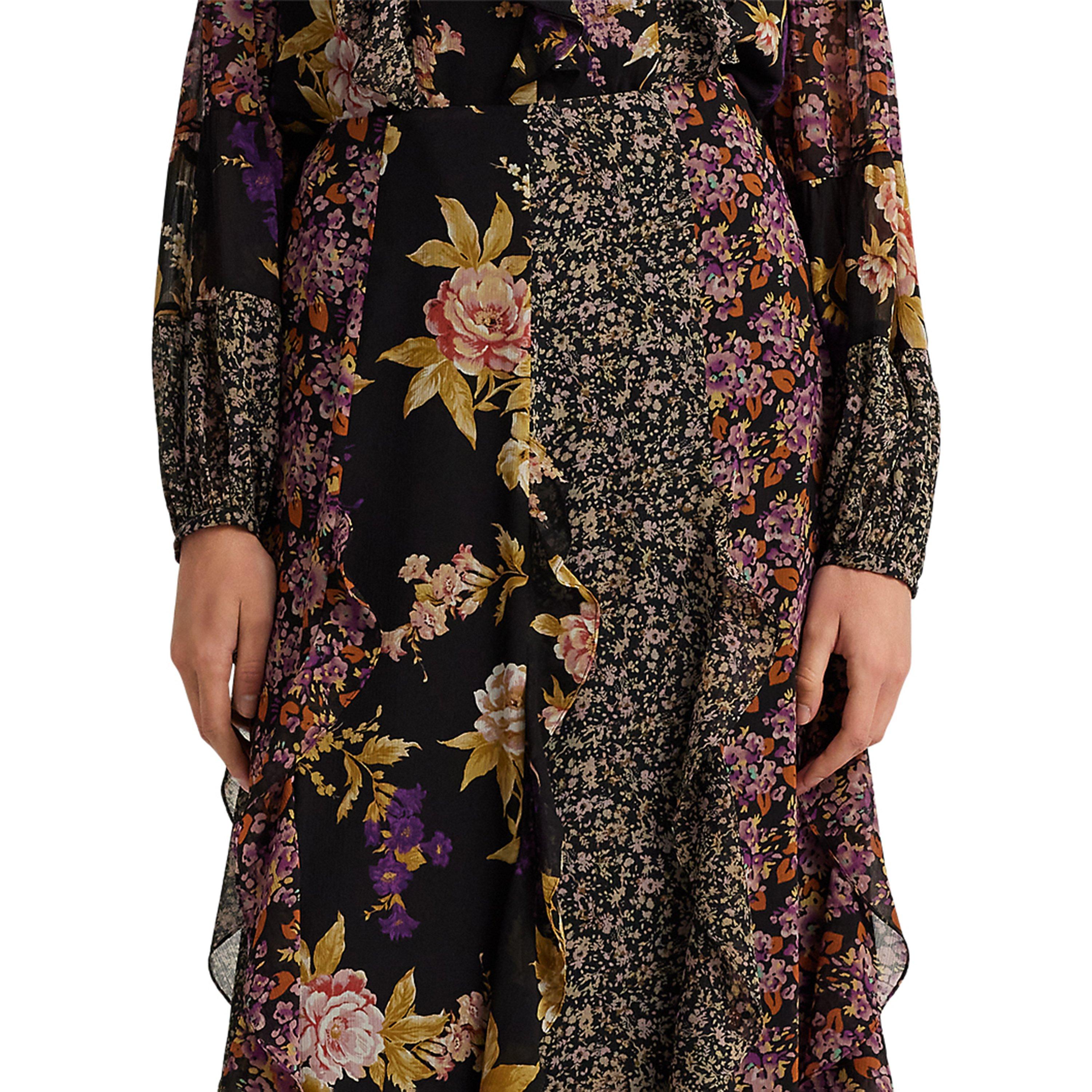 Black/Tan/Multi - Lauren by Ralph Lauren - Bothany Midi Skirt - 4