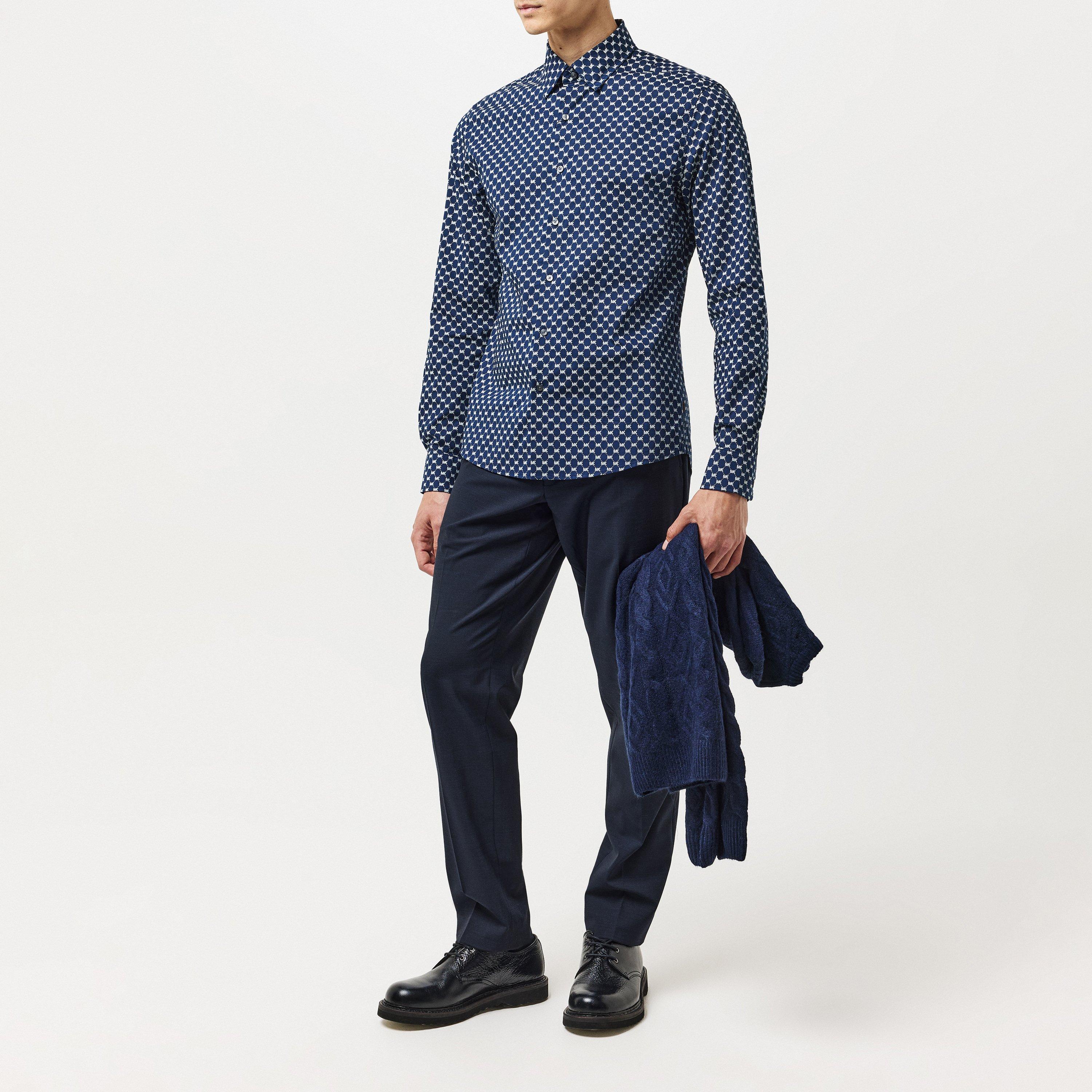 Navy - Michael Kors - Men's Travel Suit Trousers - 5