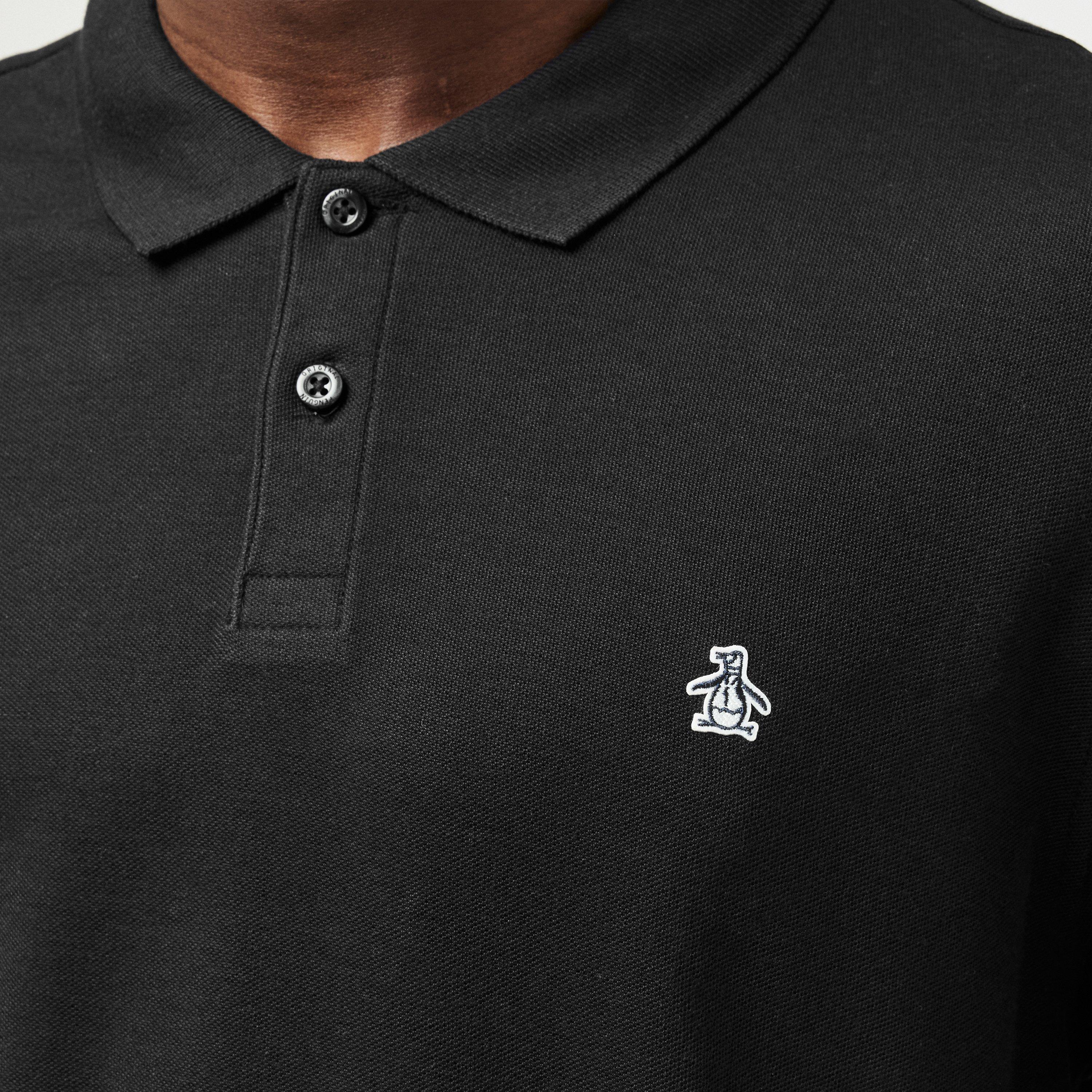 Preto - Original Penguin - Men's Long-Sleeve Polo Shirt - 5