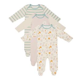 Hello World HelloW 3 Pack Sleepsuits Babies