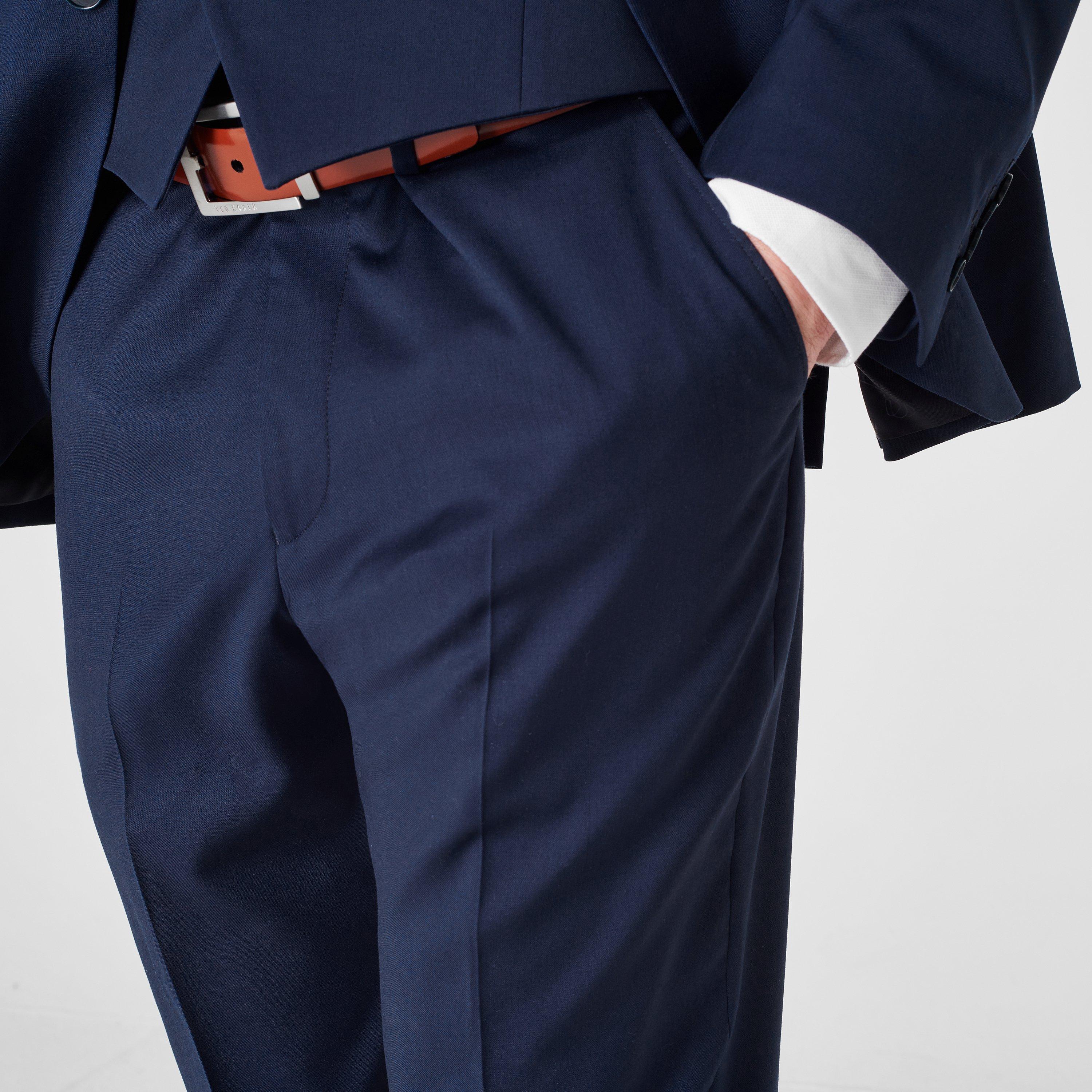 Blauw - Ted Baker - Perthjr Regular Fit Trousers - 4