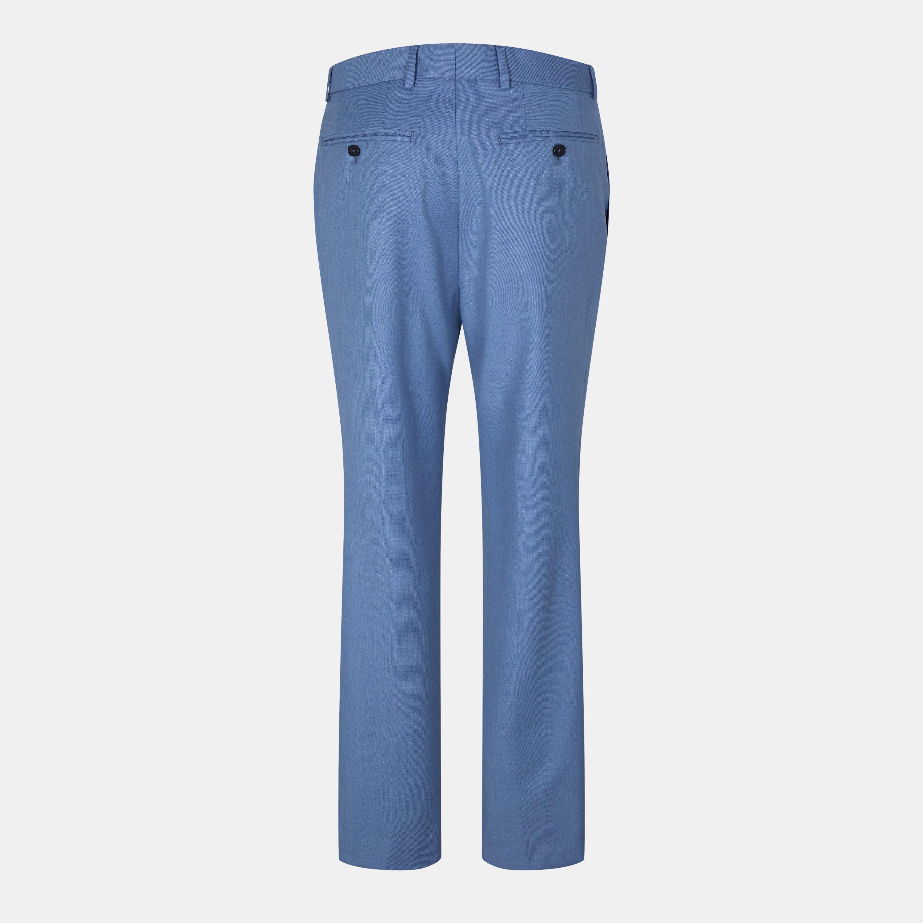 Pele de Tubarão Azul - Ted Baker - Blake Airforce Blue Slim Trouser - 2