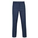 Marine - STOREEZ tied-waist dress Neutrals - Ted Baker Navy Checked Trousers - 1