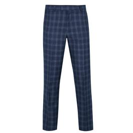 Ted Baker Ted Baker Navy Checked Trousers