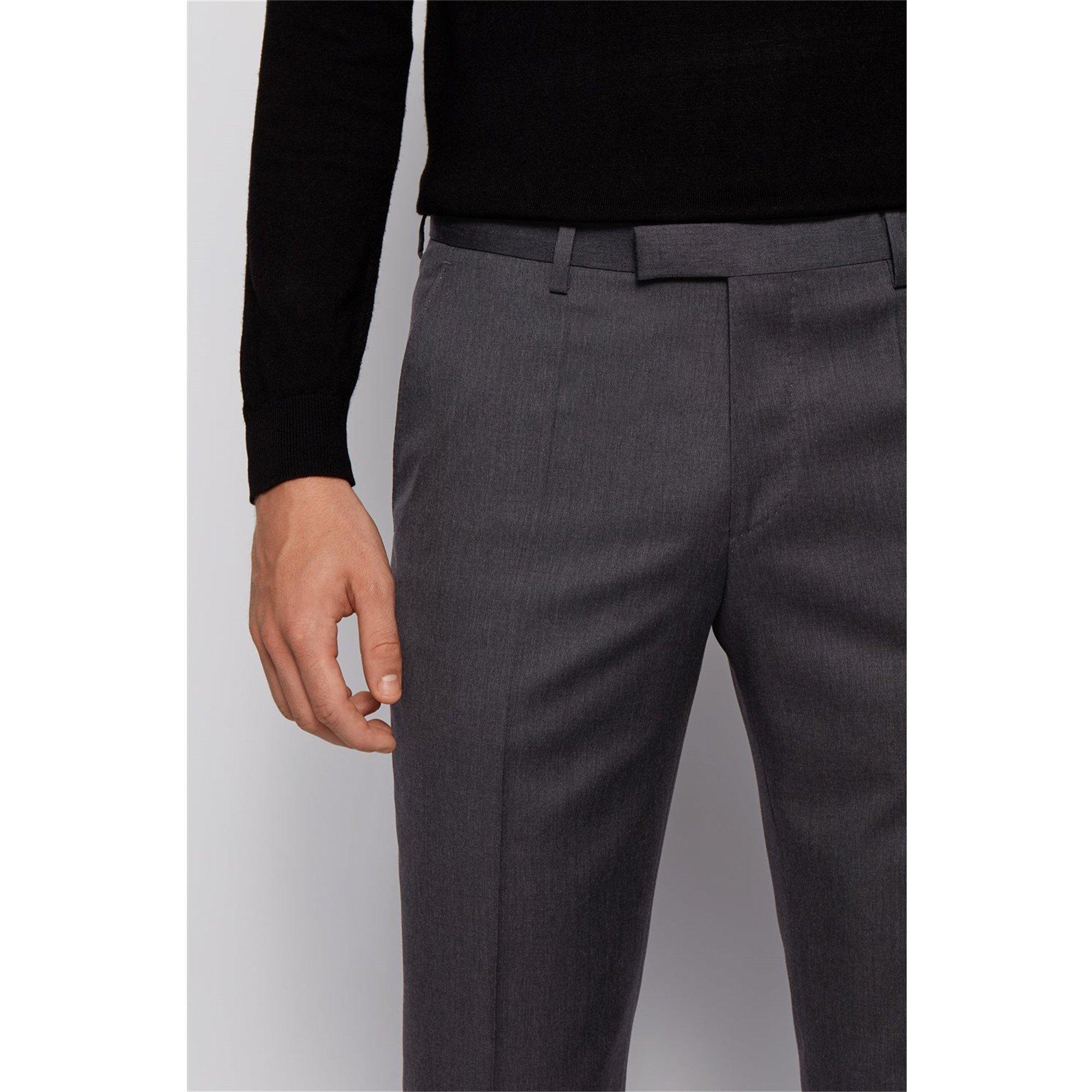 DGrey 021 - Boss - Men's Lenon Cyl Suit Trousers - 4