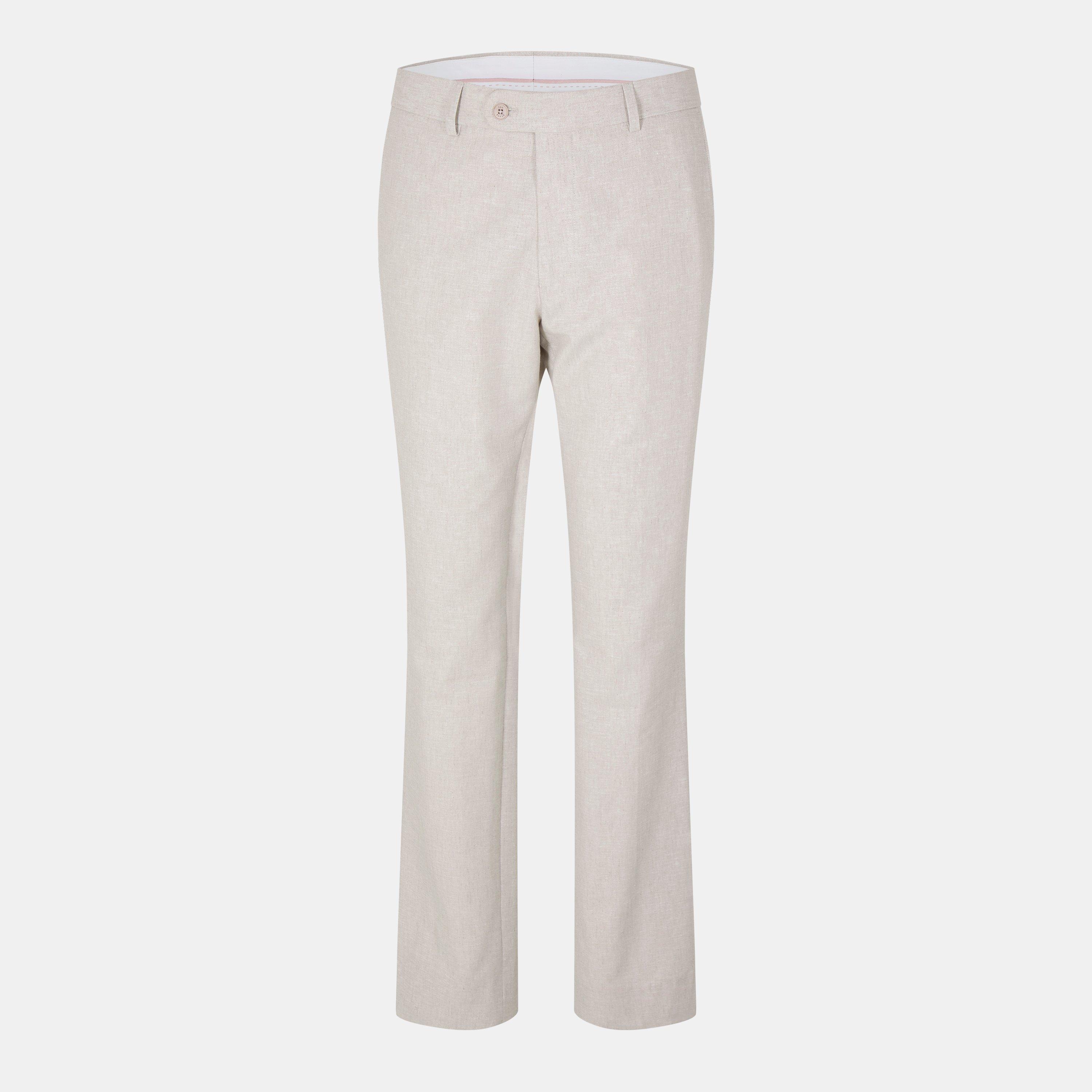 Ted Baker Men's Morris Slim Linen Trouser Stone - 36W R