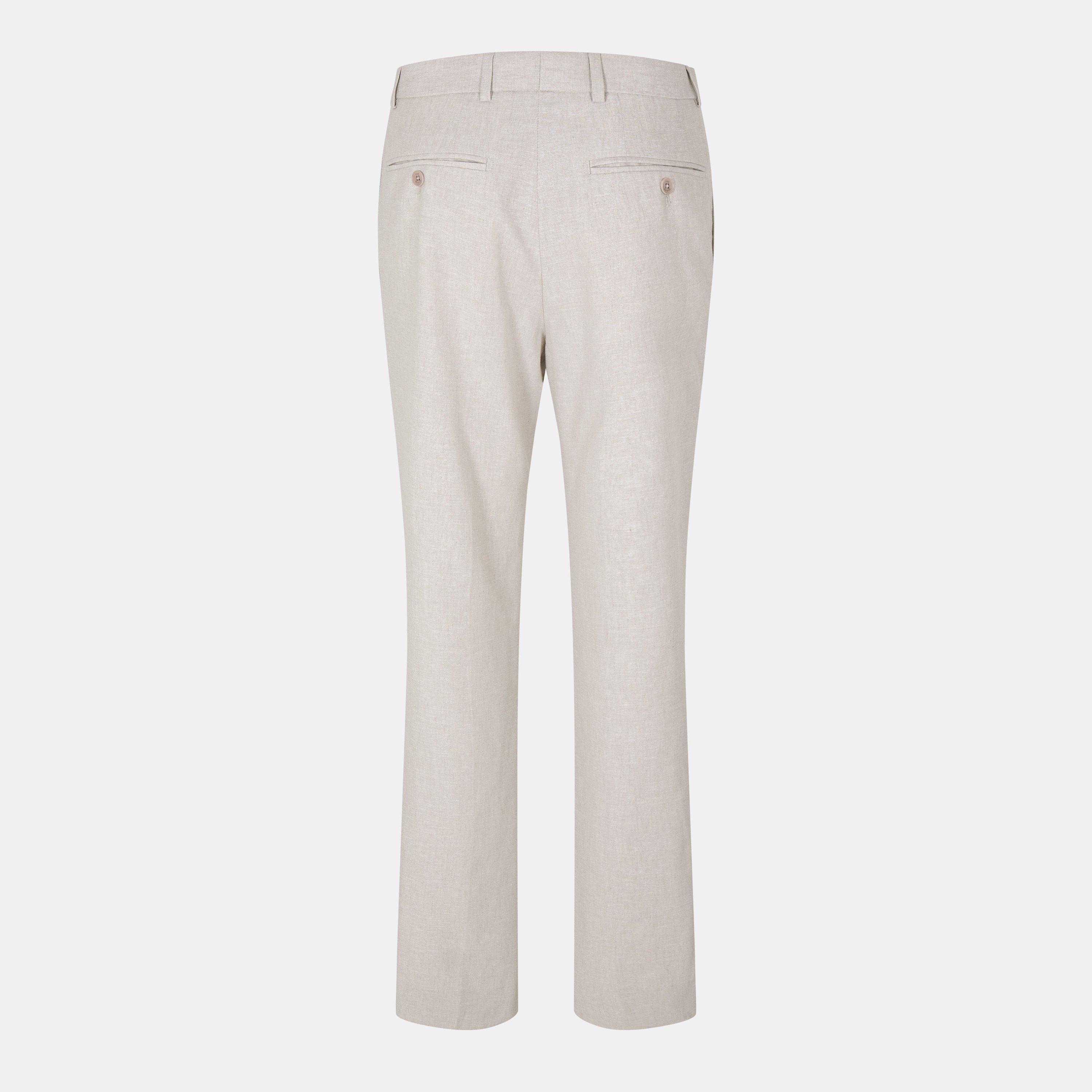 Pierre - Ted Baker - Morris Stone Slim Linen Trouser - 2