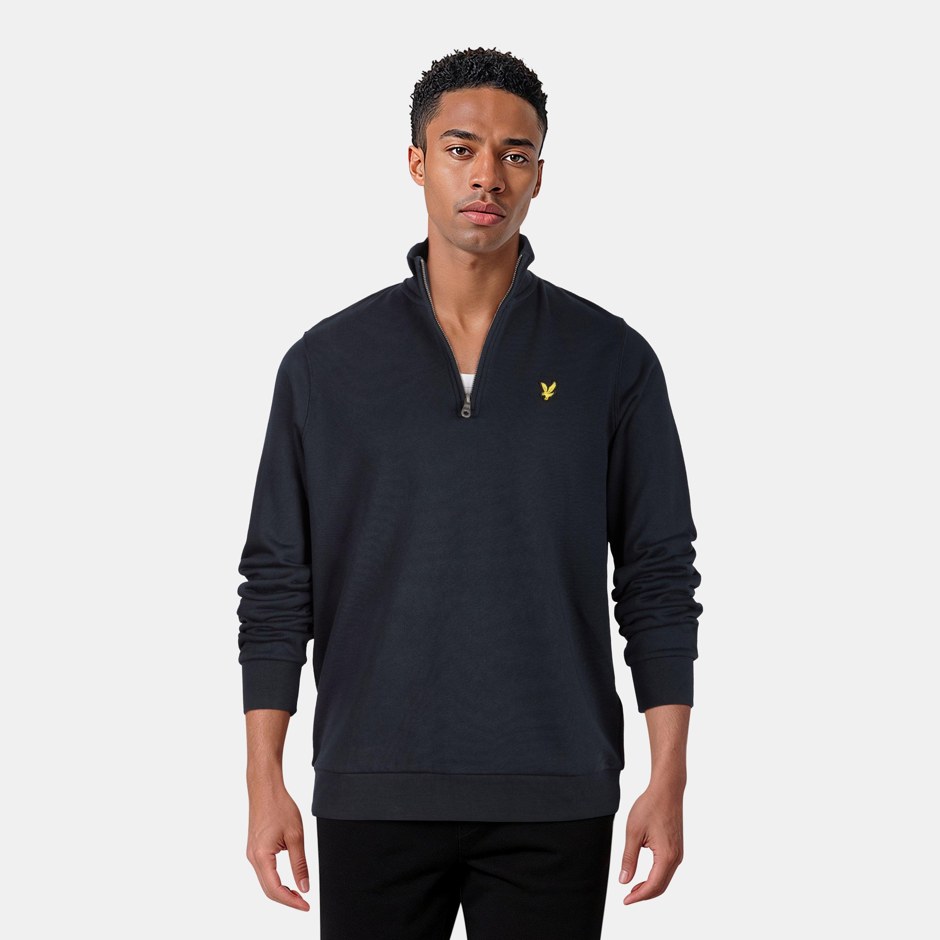 Dunkelblau Z271 - Lyle and Scott - Men's Quarter-Zip Fleece - 3