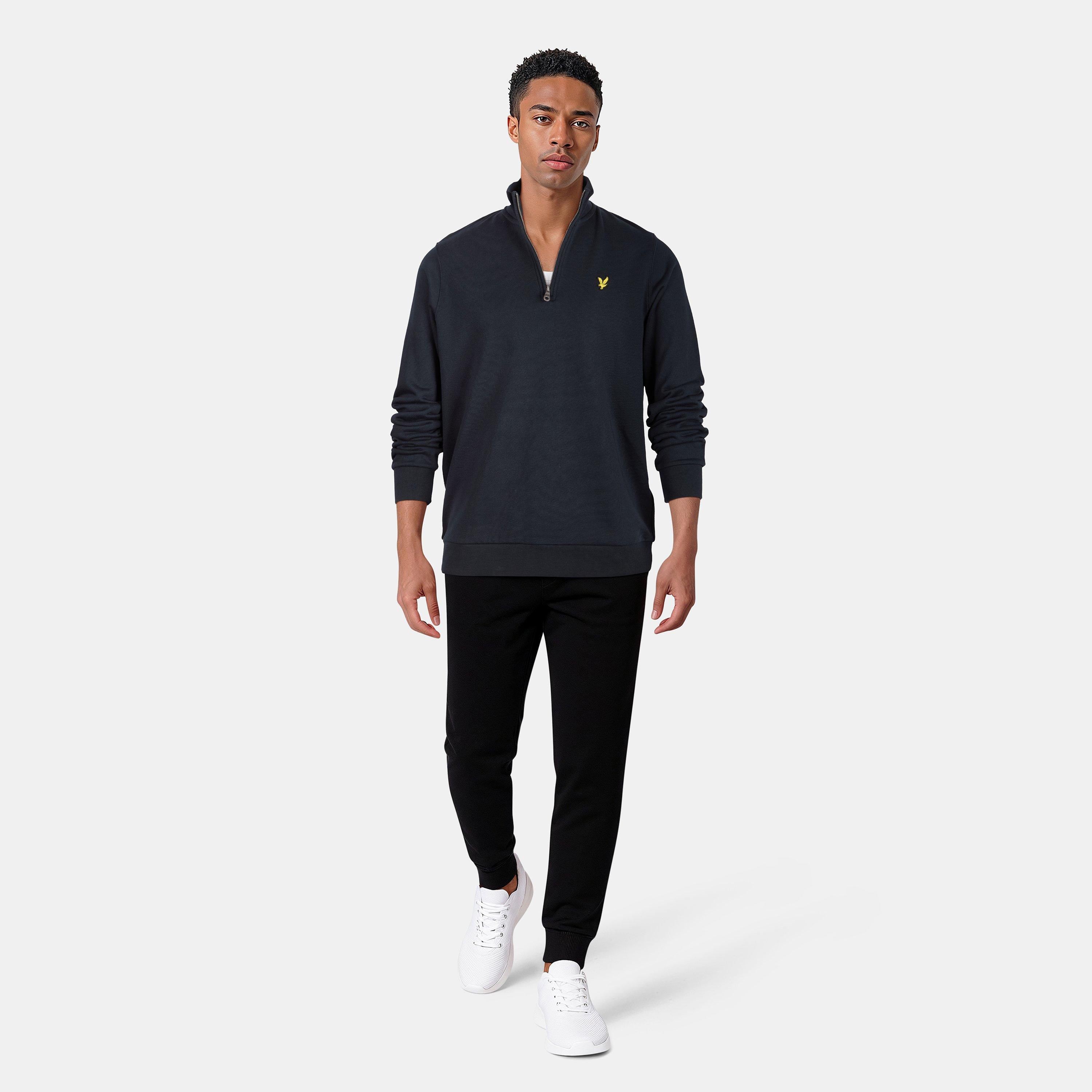 Dunkelblau Z271 - Lyle and Scott - Men's Quarter-Zip Fleece - 6