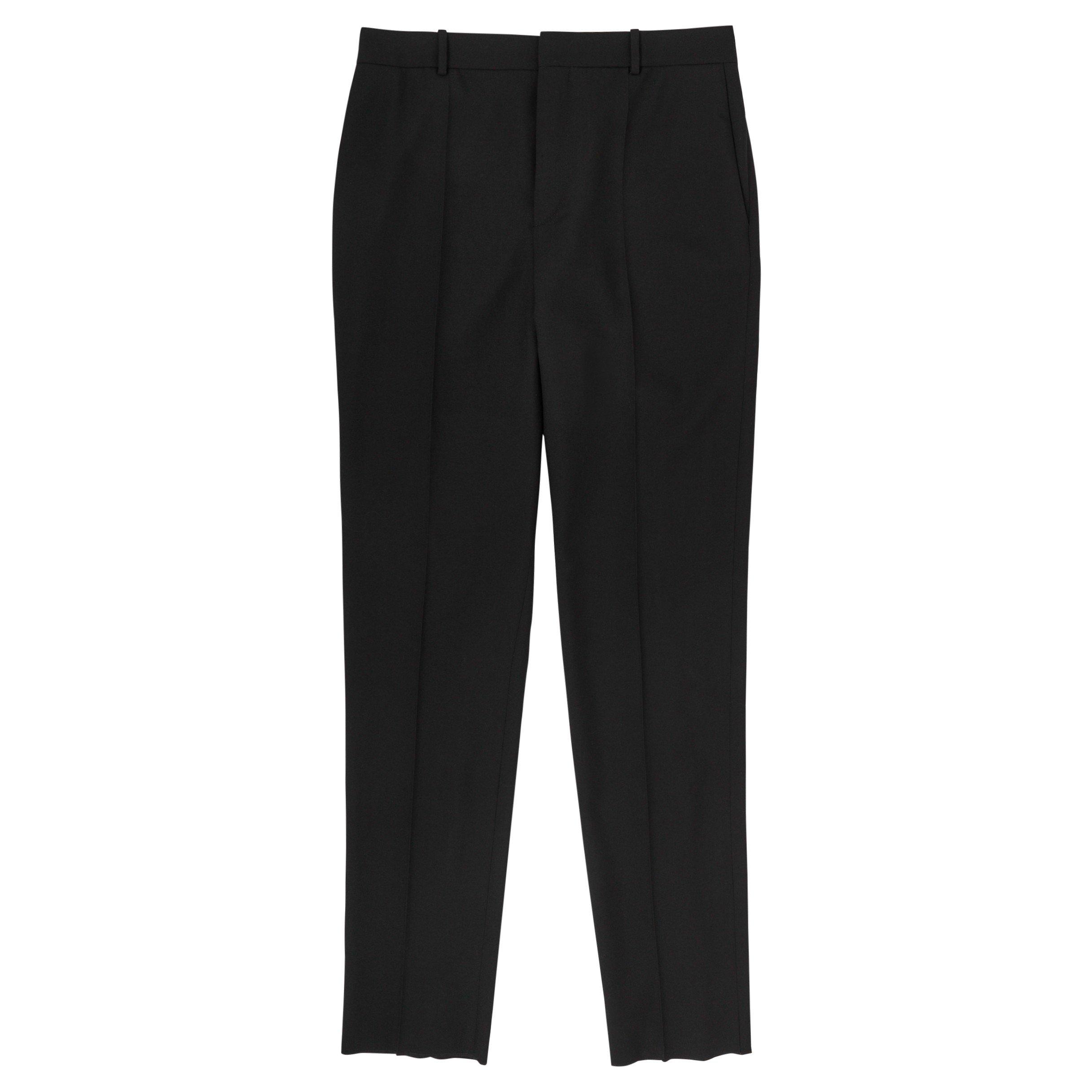 BLACK - Saint Laurent - YSL PLEAT SUIT TROUSER