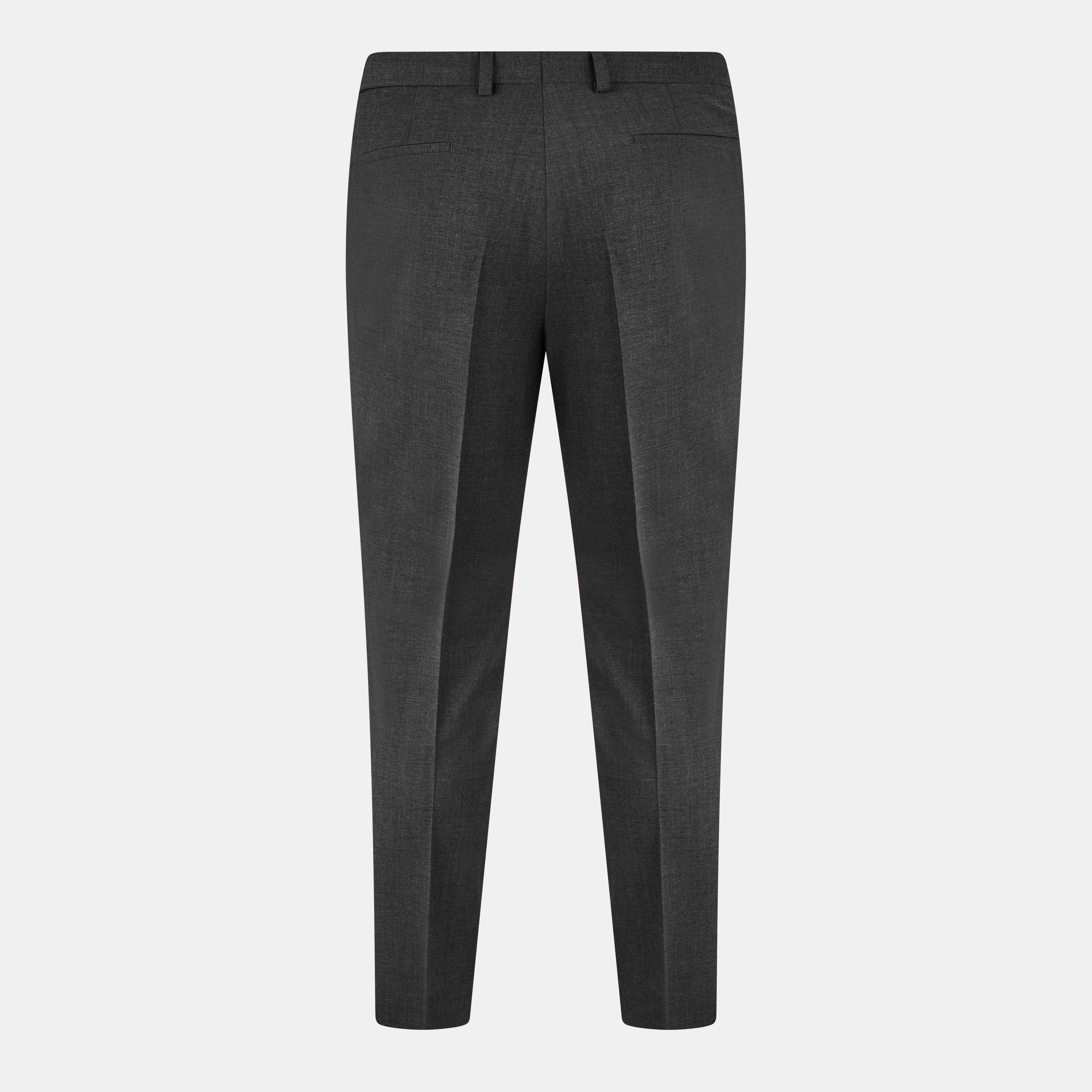 Dark Grey 028 - Hugo - Men's Hesten Suit Trousers - 2
