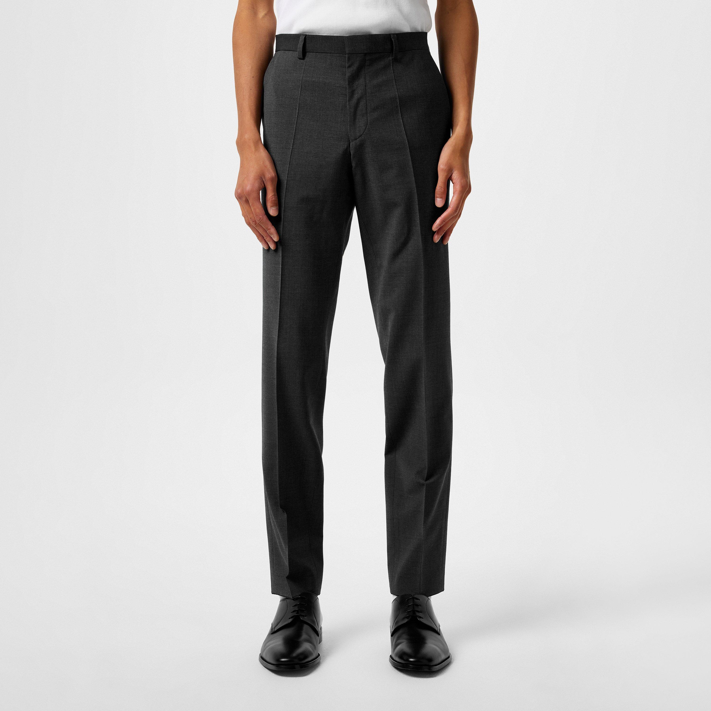 Dark Grey 028 - Hugo - Men's Hesten Suit Trousers - 3