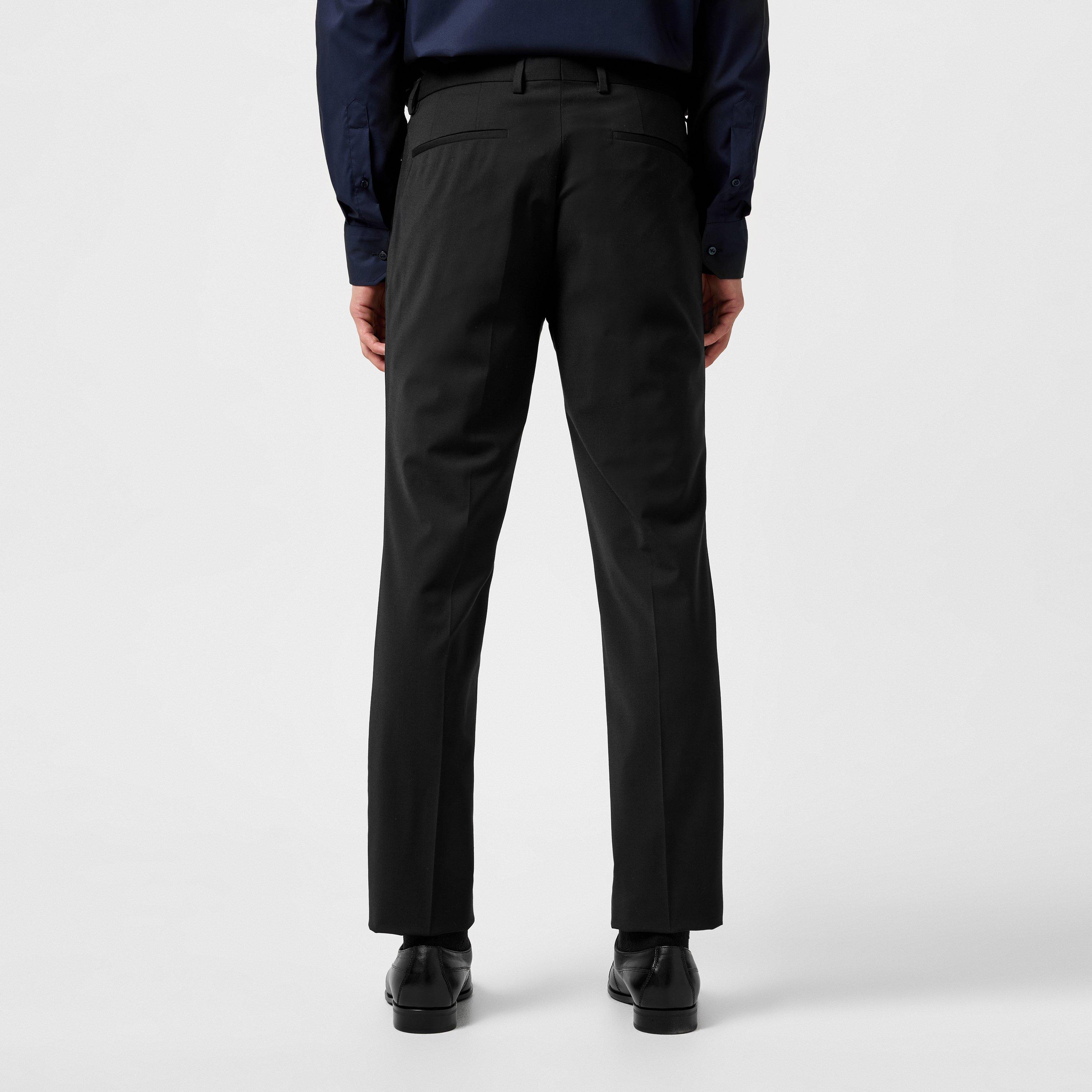 Black 001 - Hugo - Men's Hesten Suit Trousers - 5