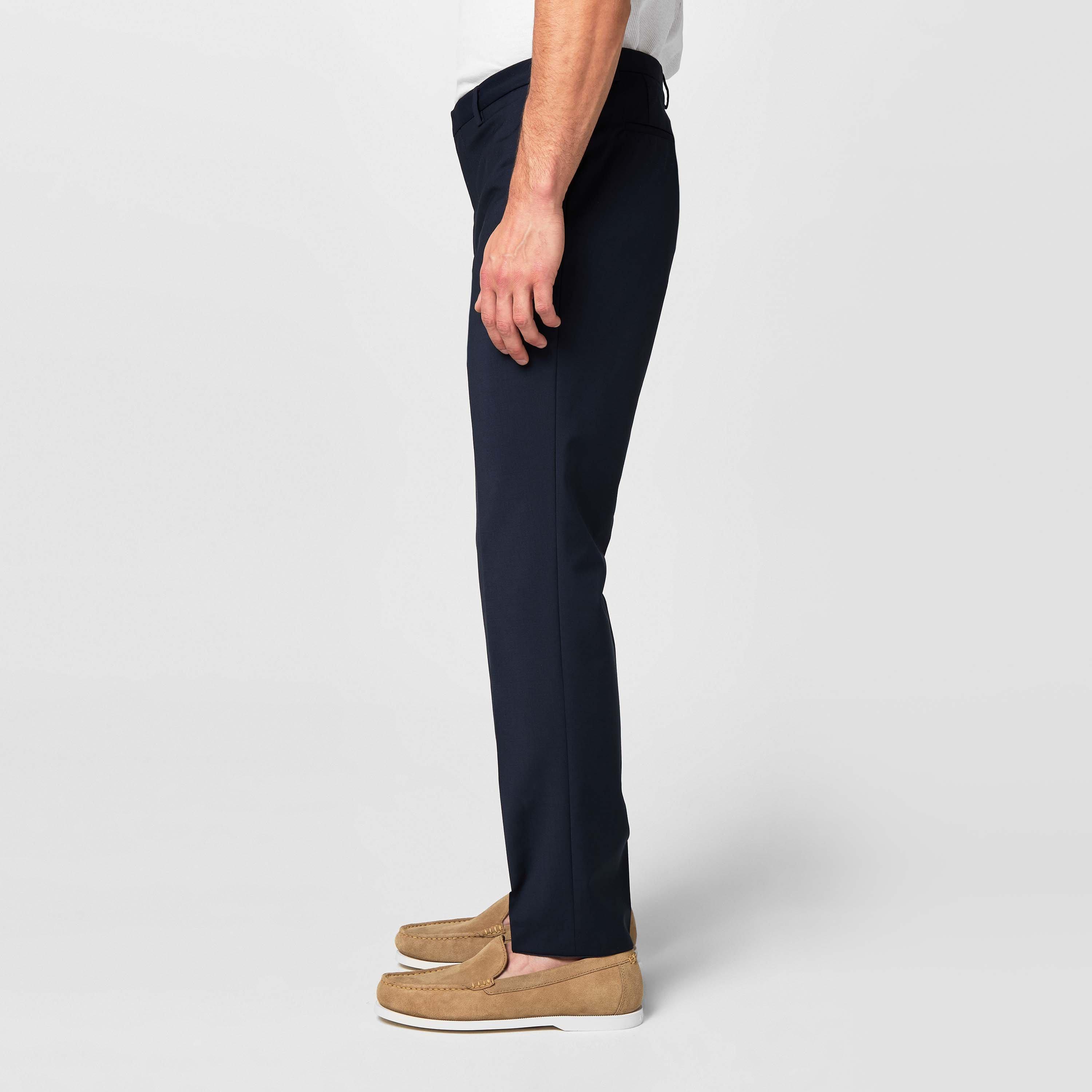Dark Blue 405 - Hugo - Men's Hesten Suit Trousers - 3
