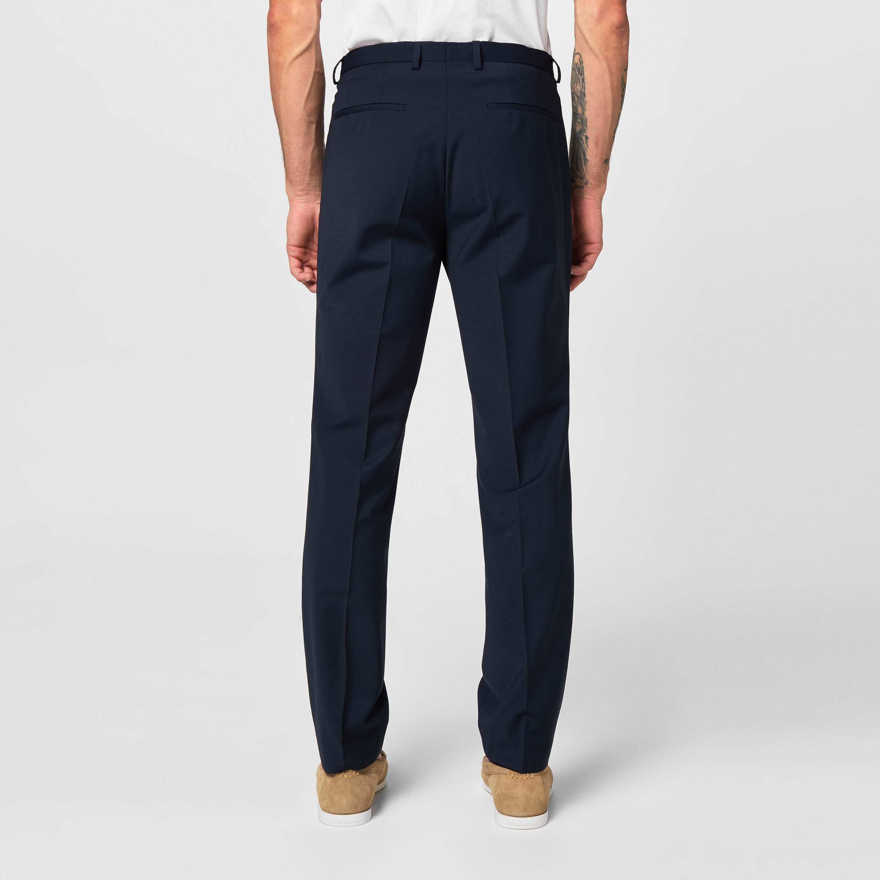 Dark Blue 405 - Hugo - Men's Hesten Suit Trousers - 4