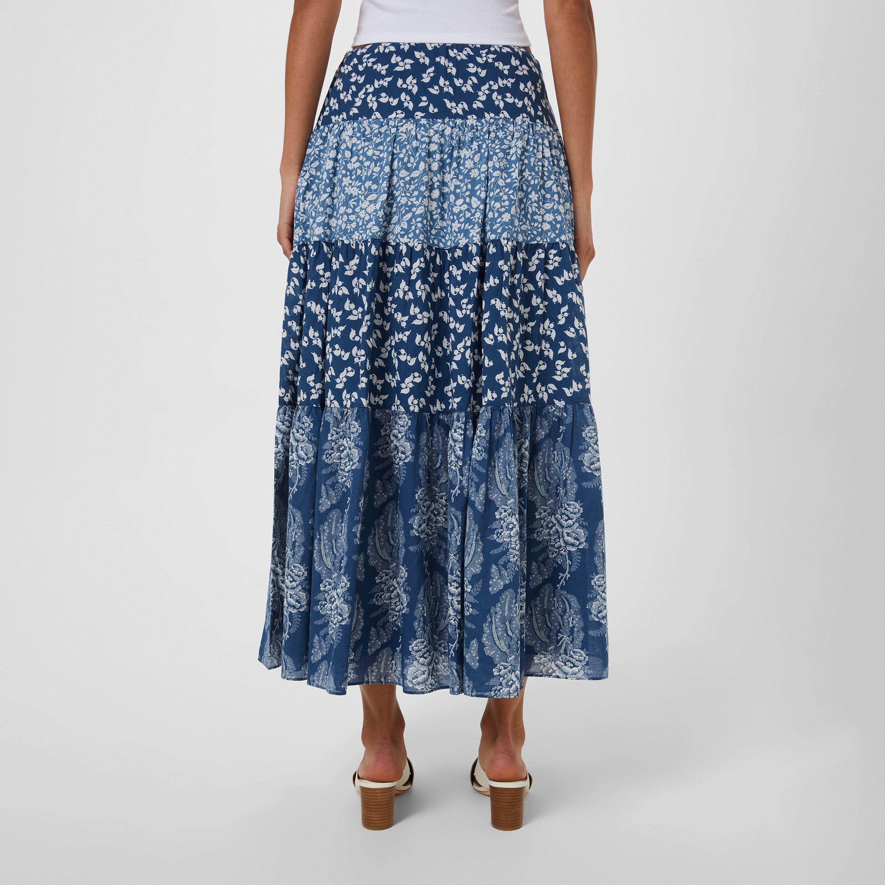 Blue/Cream - Lauren by Ralph Lauren - Pauldina Skirt - 2