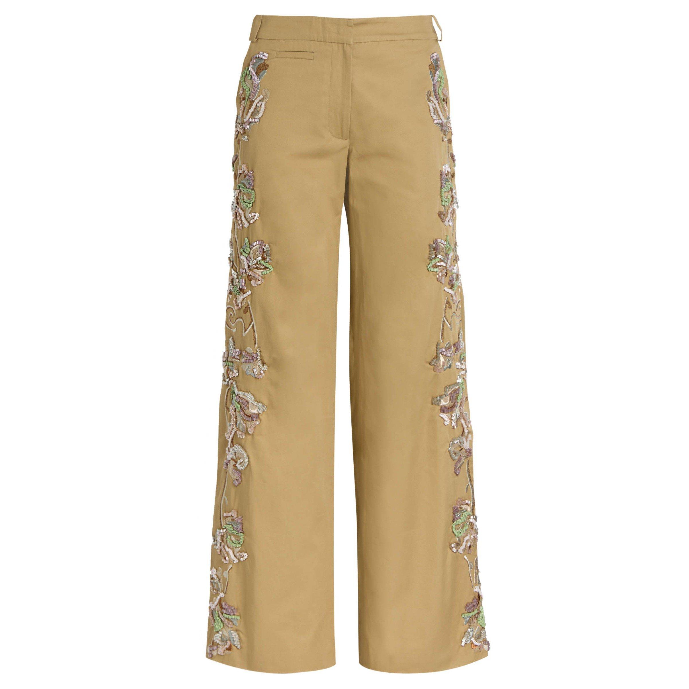 YELLOW - Christopher Esber - DUKE EMBELLISHED CHINO PANT