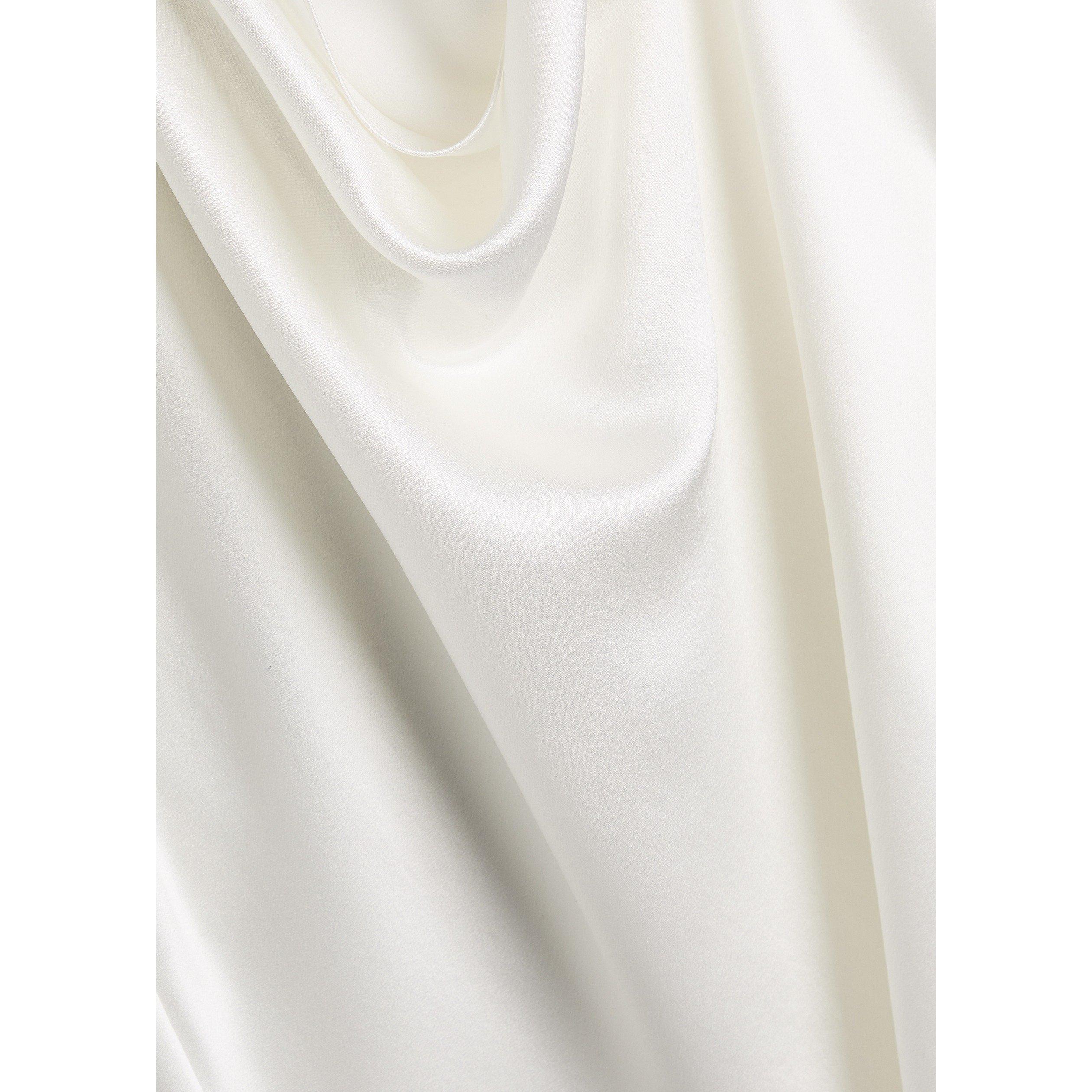 OFF WHITE - Vince - Women's Cowl Neck Cap-Sleeve Silk Blouse - 4