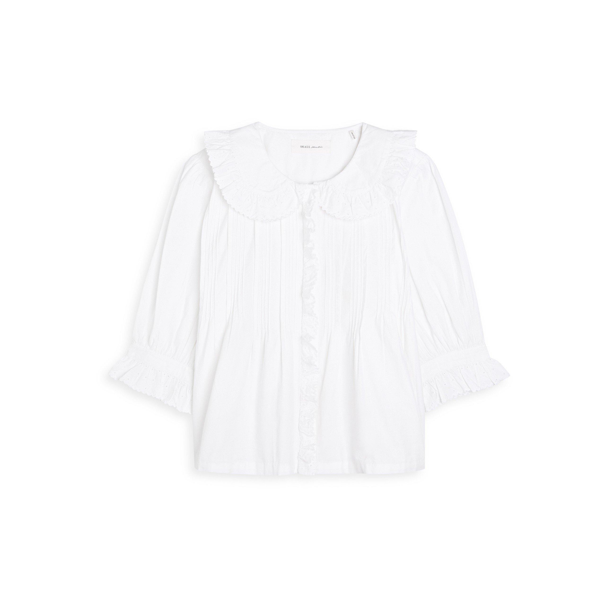 WHITE - Skall Studio - SB SS VIOLA BLOUSE