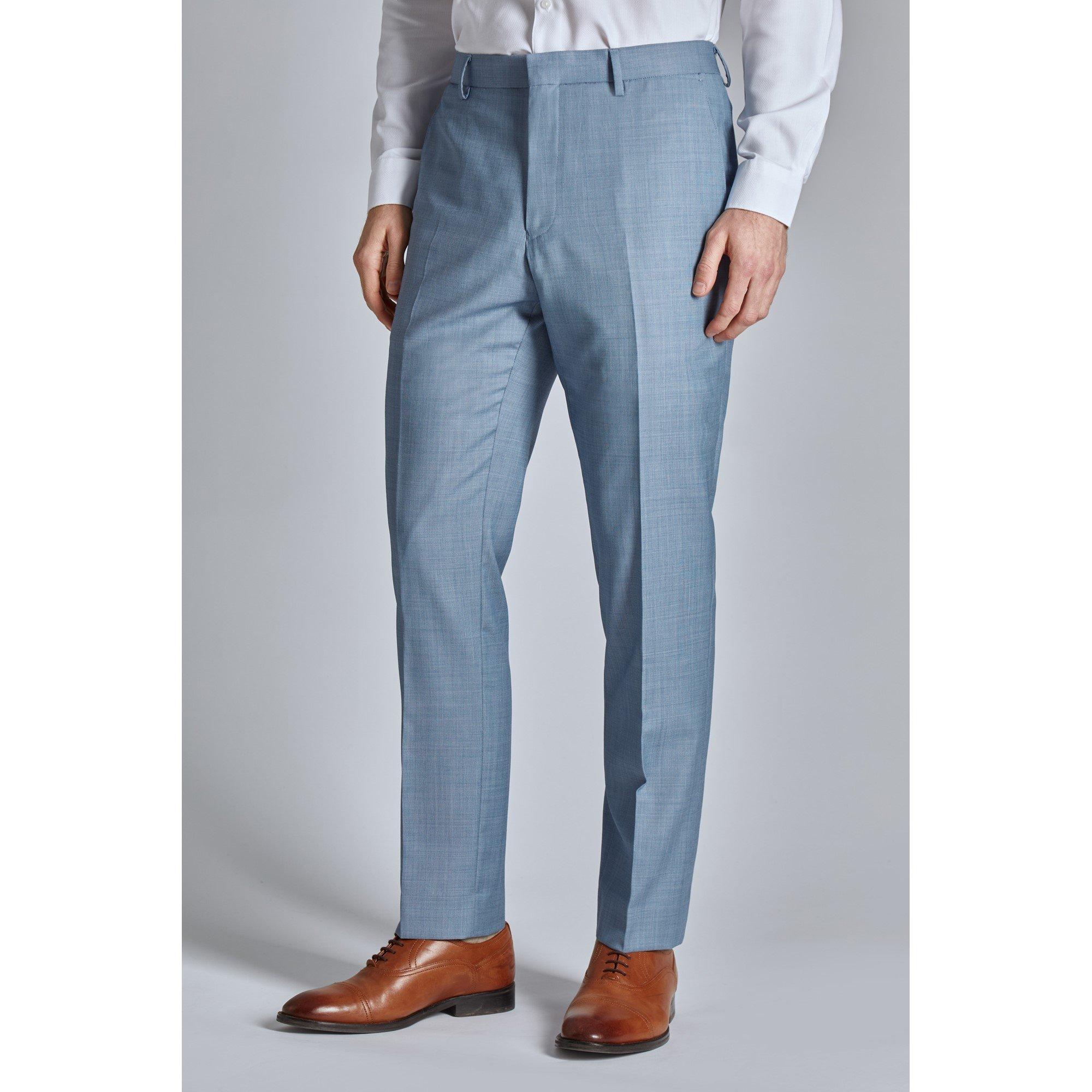 Weiches Blau - Ted Baker - Men's Orion Slim Fit Suit Trousers - 2