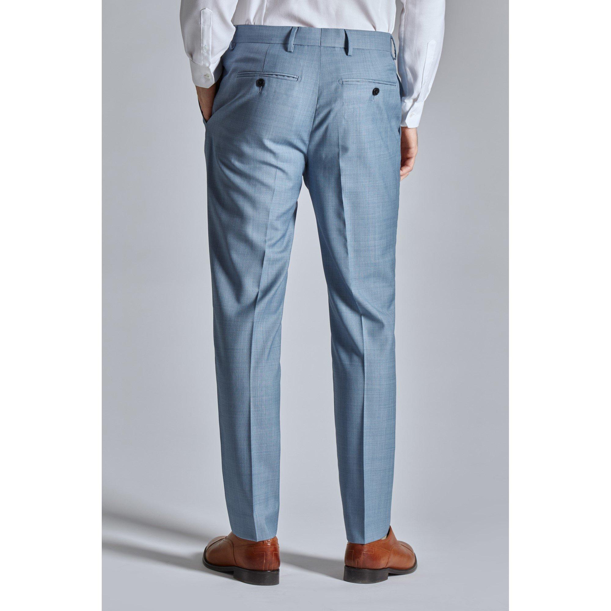 Weiches Blau - Ted Baker - Men's Orion Slim Fit Suit Trousers - 3