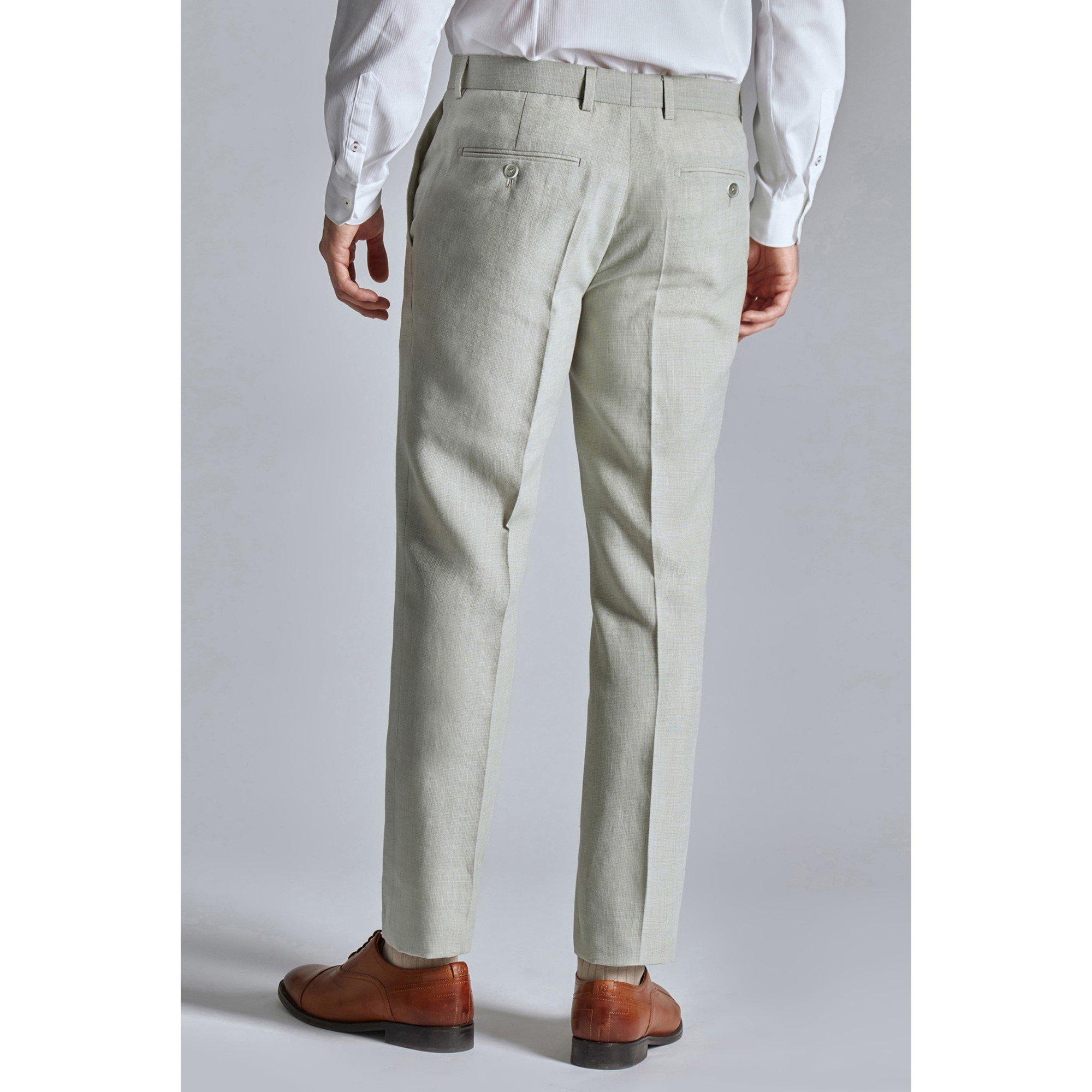 Pistache - Ted Baker - Men's Leo Slim Fit Suit Trousers - 2