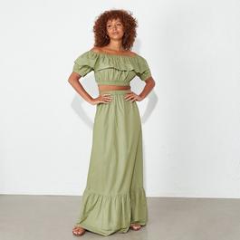 I Saw It First Frill Hem Maxi Skirt Co-Ord