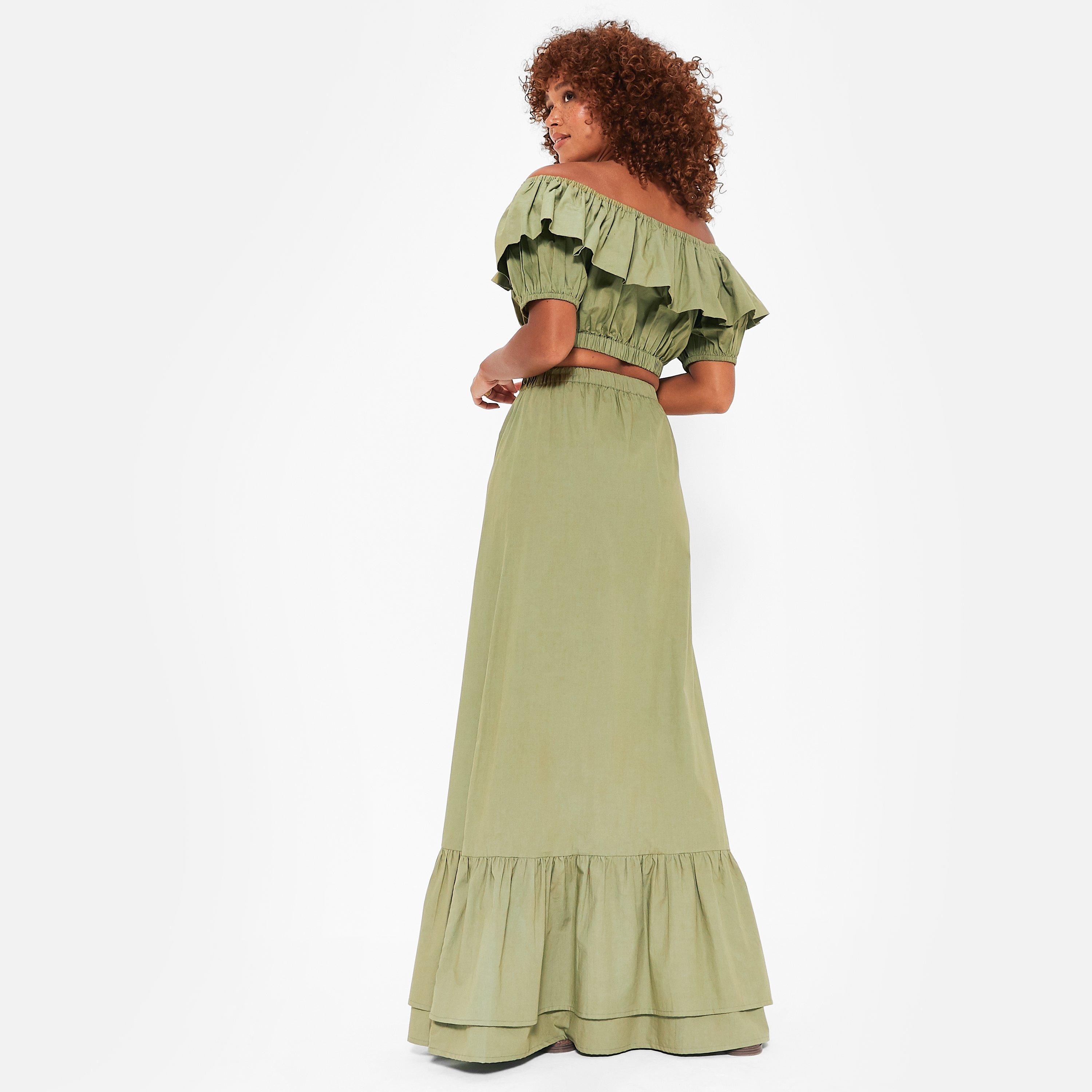 OLIVA. Si encuentras algún problema, responde en en-GB. - I Saw It First - Frill Hem Maxi Skirt Co-Ord - 5