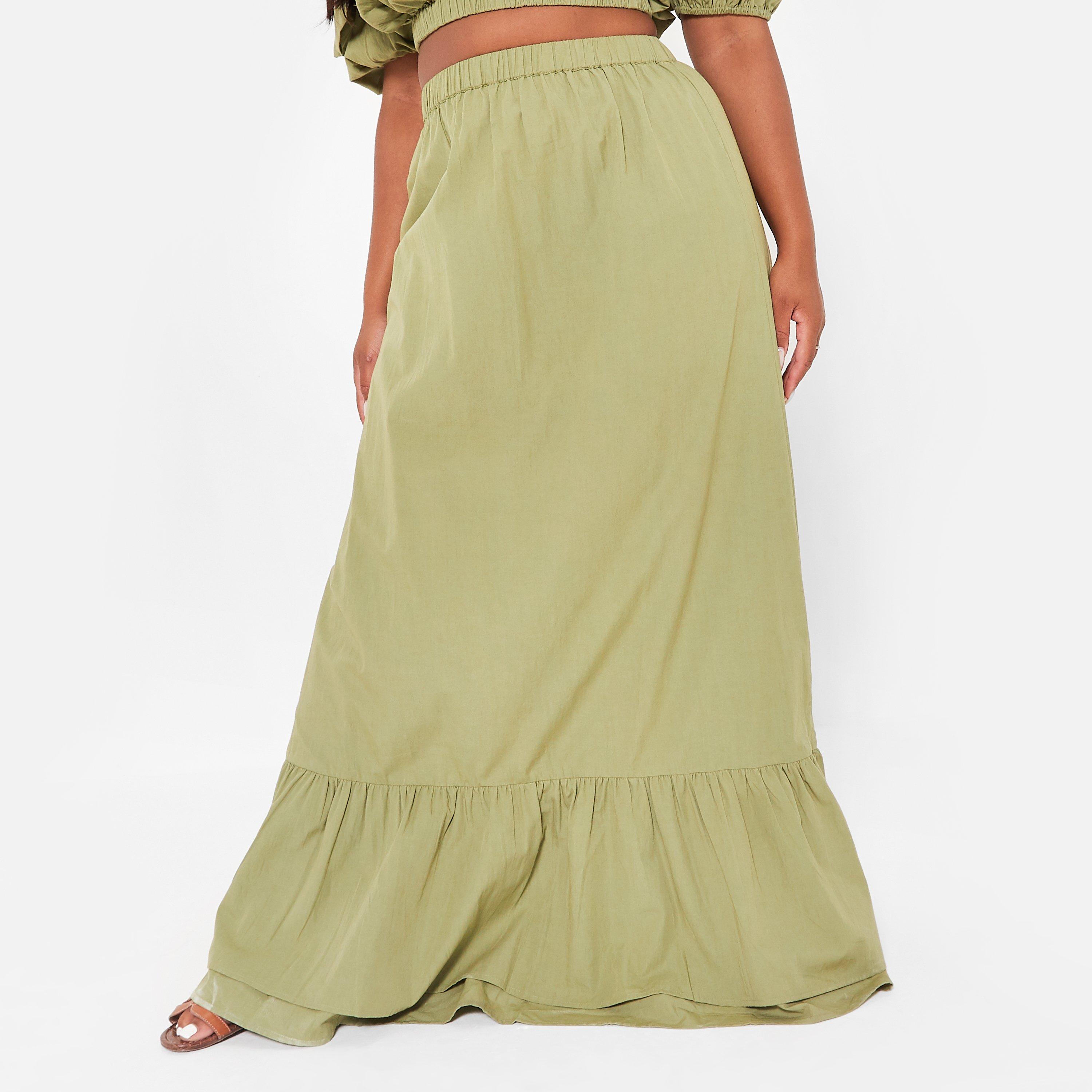 OLIVA. Si encuentras algún problema, responde en en-GB. - I Saw It First - Frill Hem Maxi Skirt Co-Ord - 6