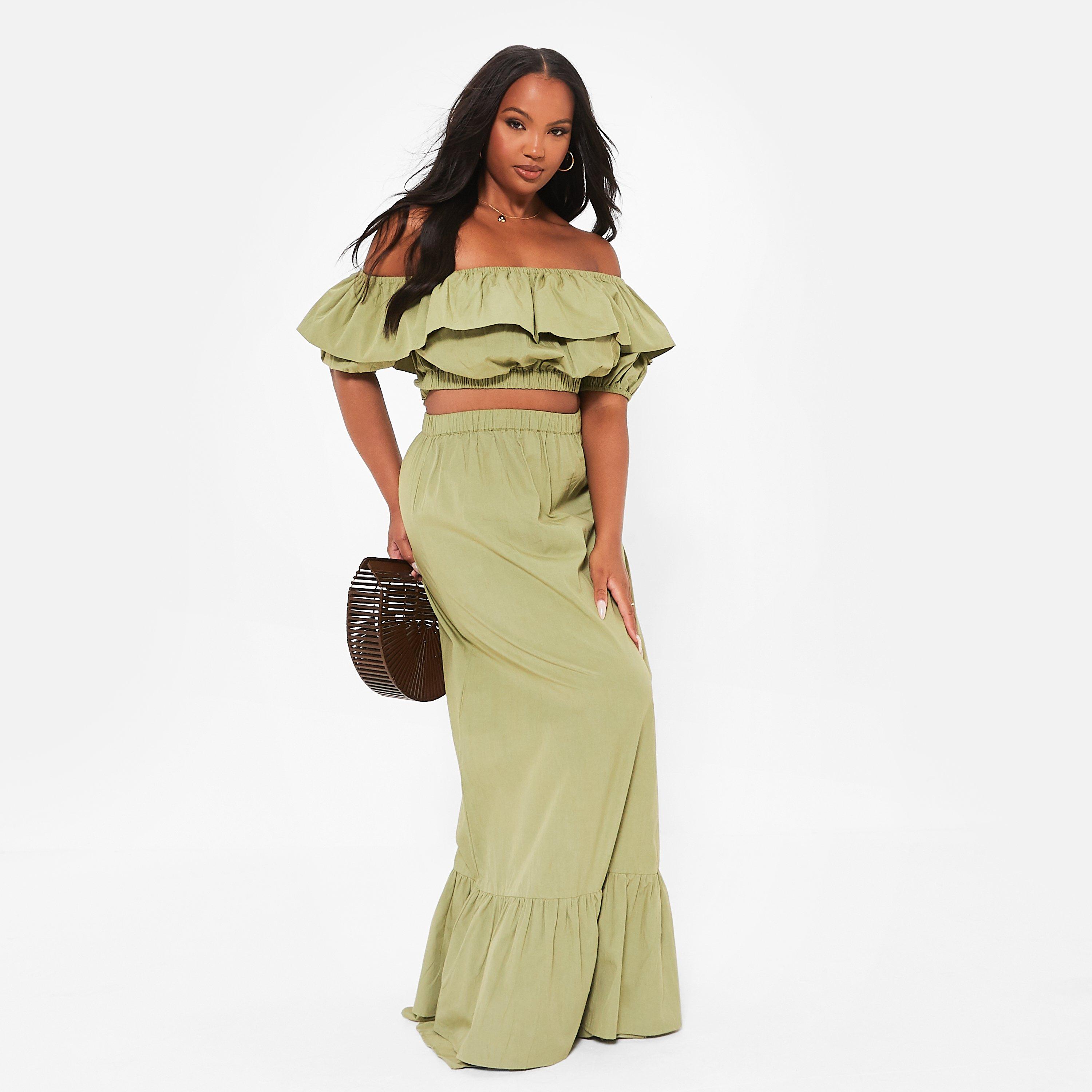 OLIVA. Si encuentras algún problema, responde en en-GB. - I Saw It First - Frill Hem Maxi Skirt Co-Ord - 7