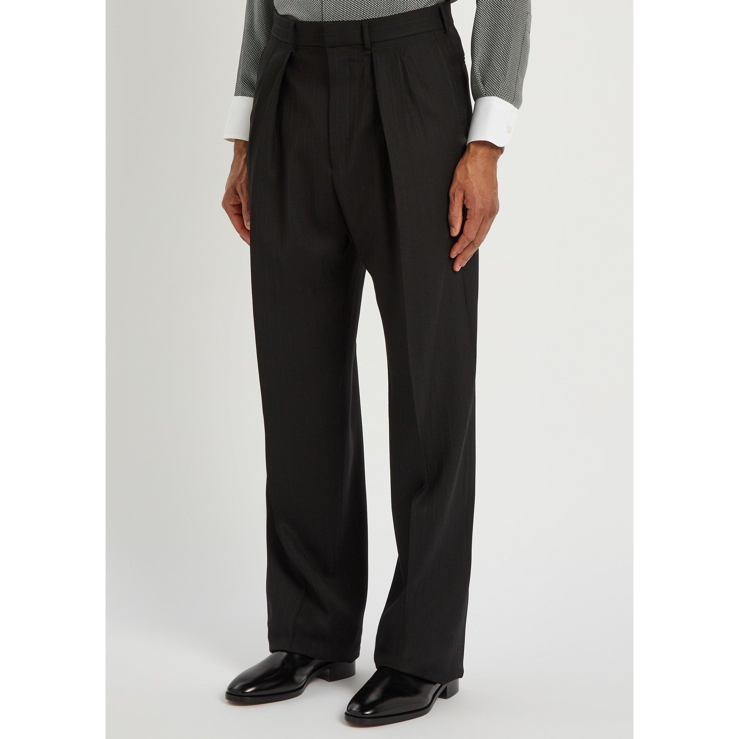 BLACK - Tom Ford - TF SATIN STRIPE TROUSERS - 2