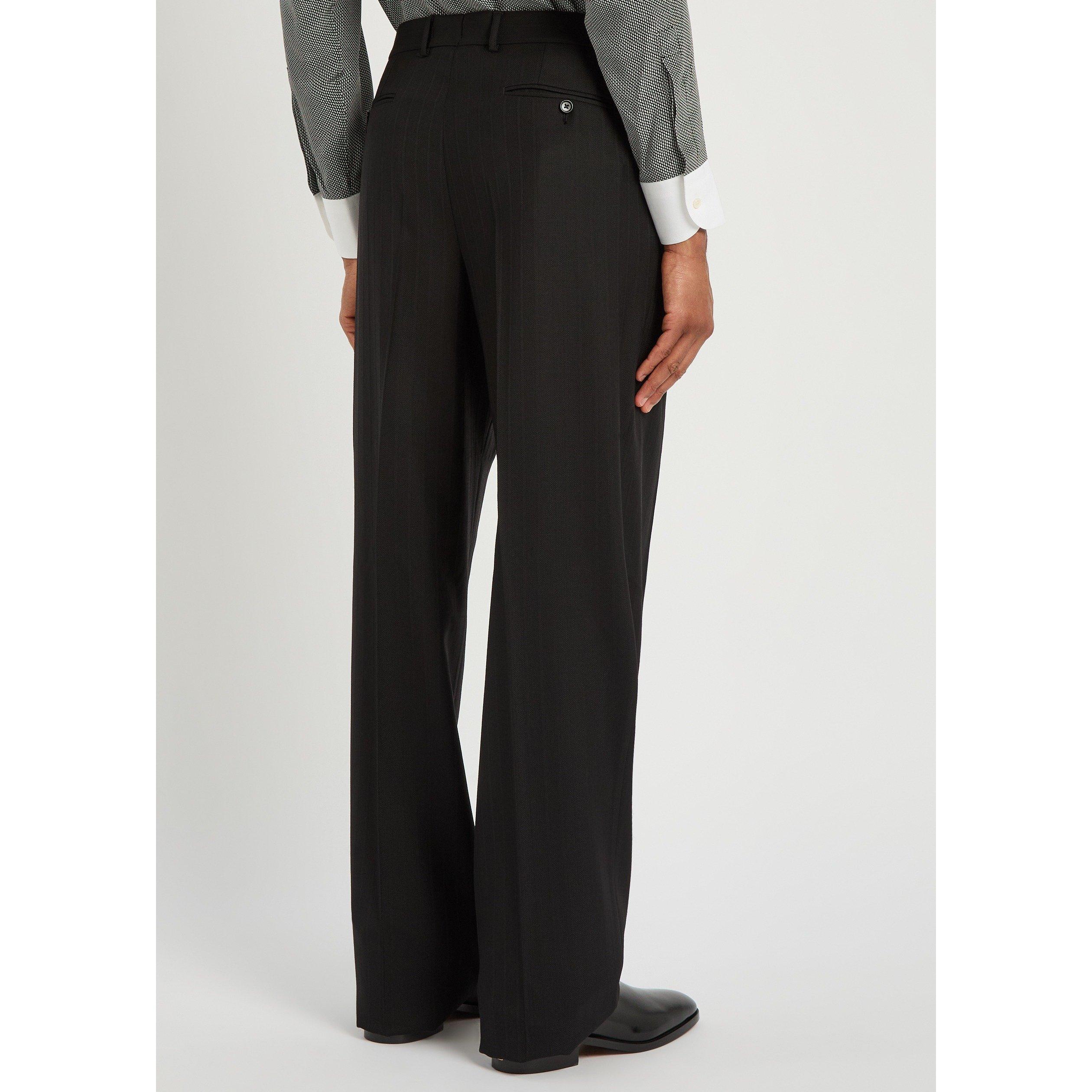BLACK - Tom Ford - TF SATIN STRIPE TROUSERS - 3