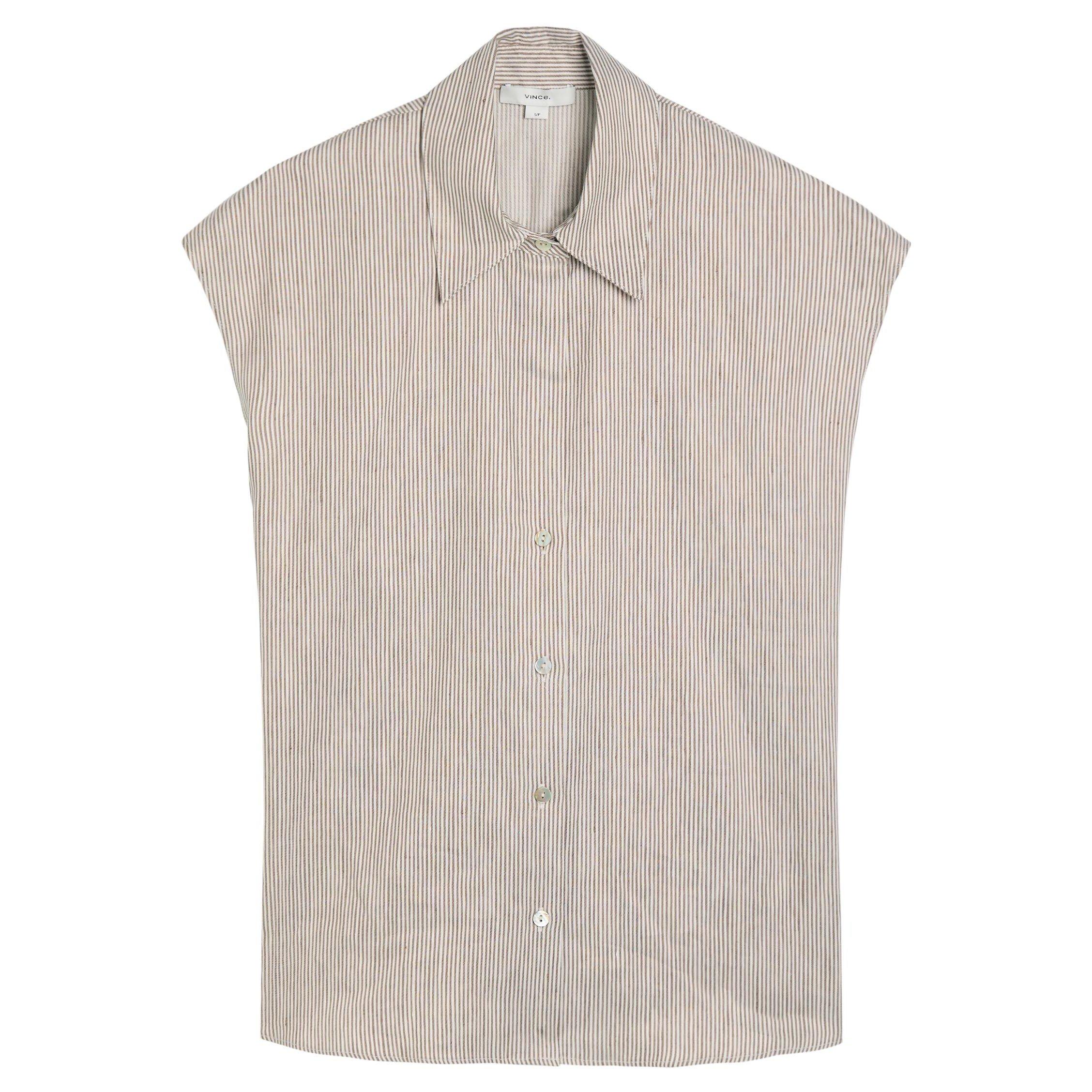 Vince B TICKING STRIPE CAP SLV