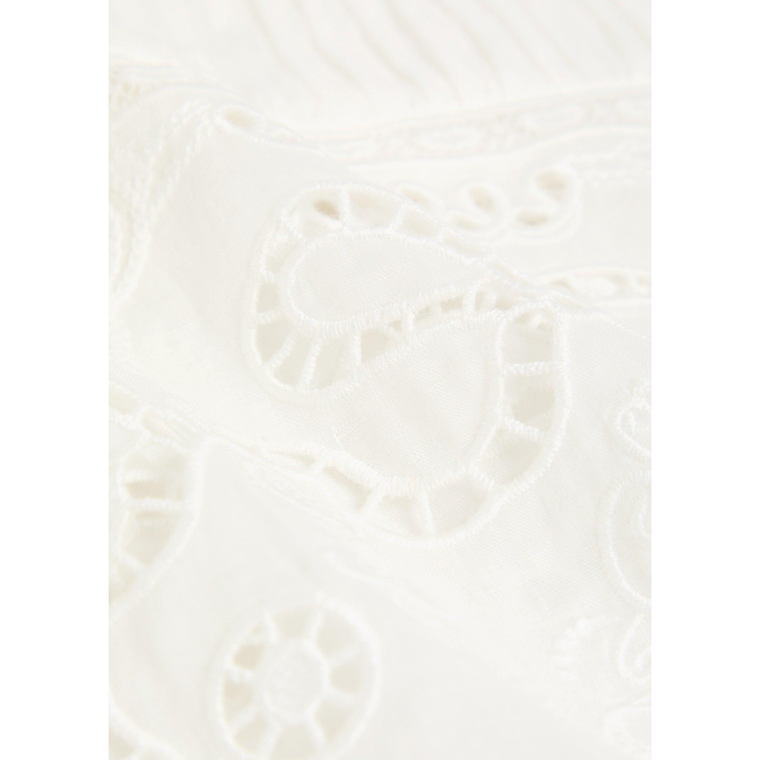 WHITE - Self Portrait - T WHITE RAMIE LACE FRILL TOP - 4