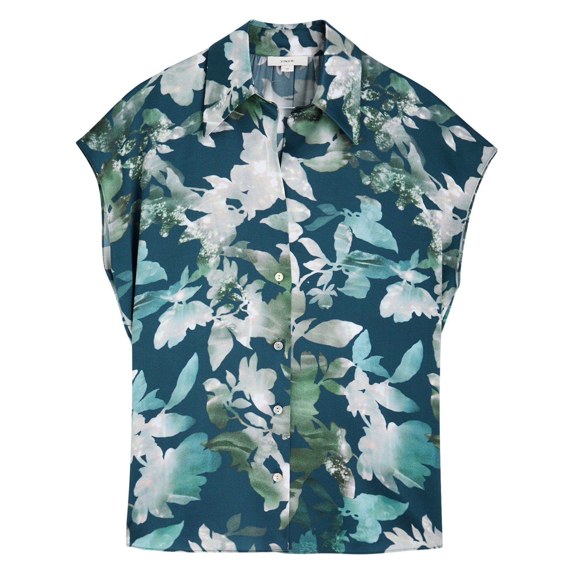 BLUE AND OTHER - Vince - This menswear-inspired silk co