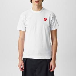 Comme des Garcons PLAY Heart Logo Embroidery T Shirt