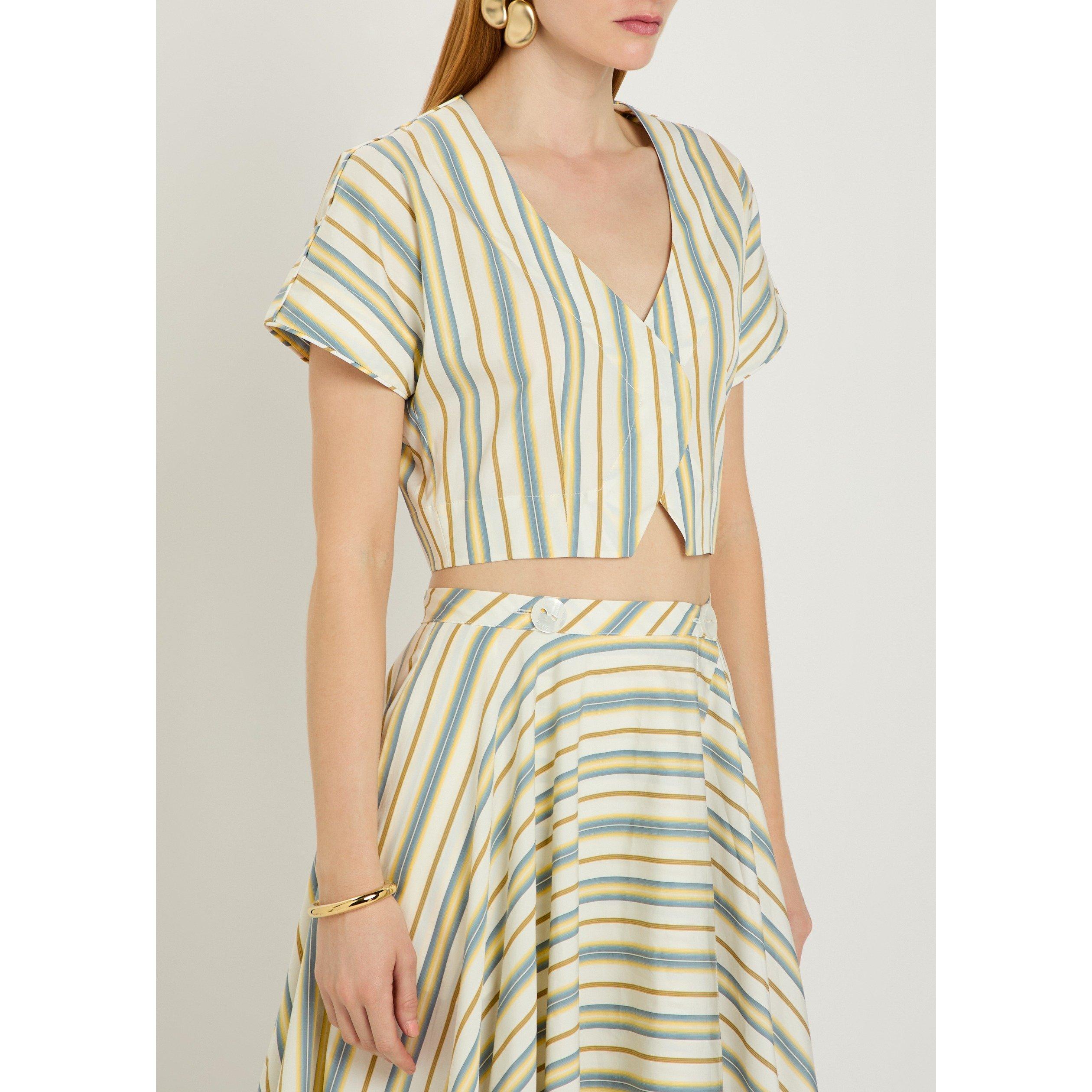 YELLOW AND OTHE - Thierry Colson - T BIANCA STRIPE TOP - 2