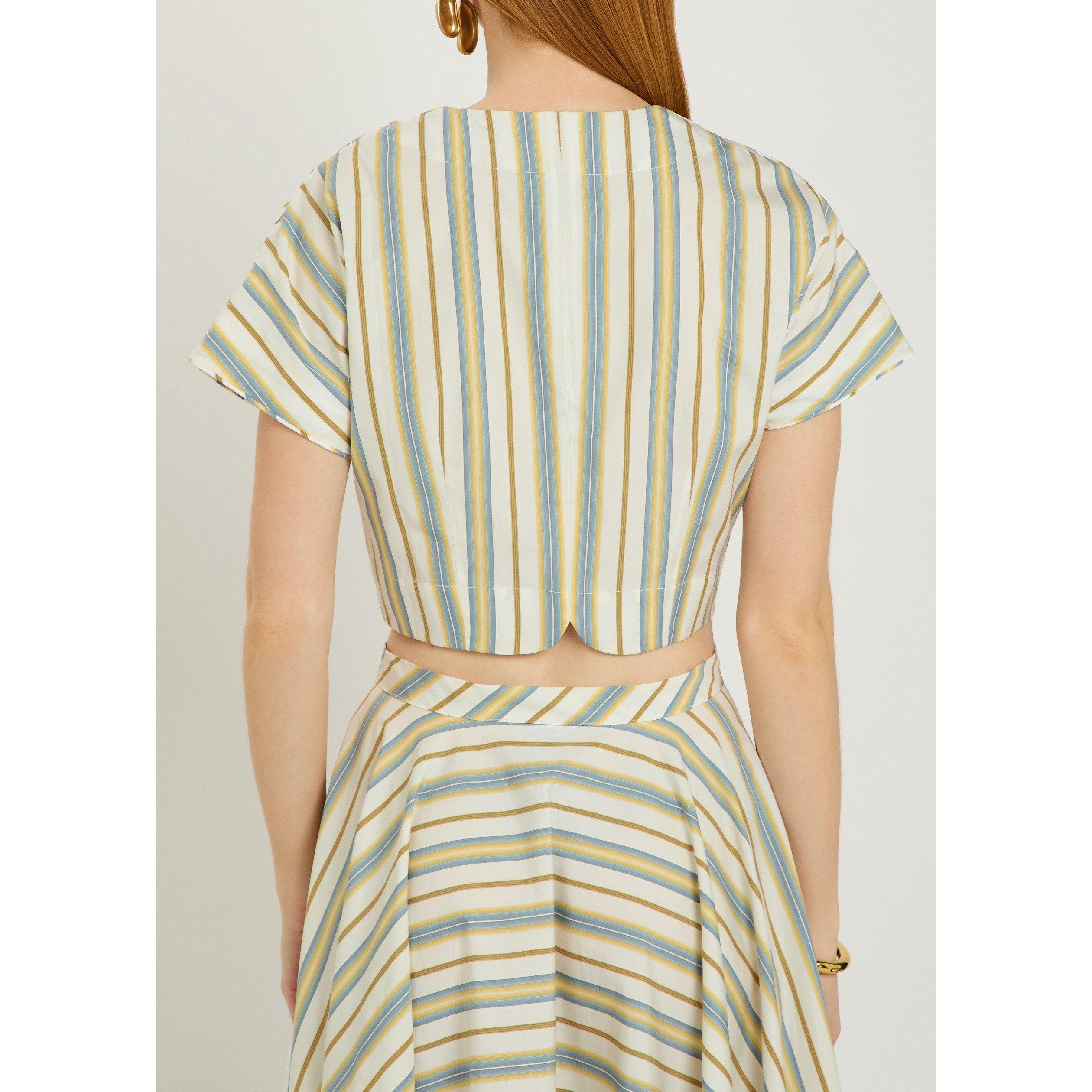 YELLOW AND OTHE - Thierry Colson - T BIANCA STRIPE TOP - 3