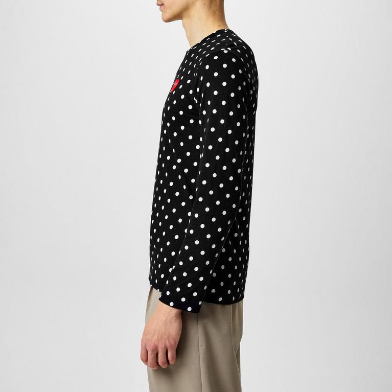 Comme des Garcons PLAY | Polka Dot Heart T-Shirt | Long Comme des Garcons PLAY | Polka Dot Heart T-Shirt | Long