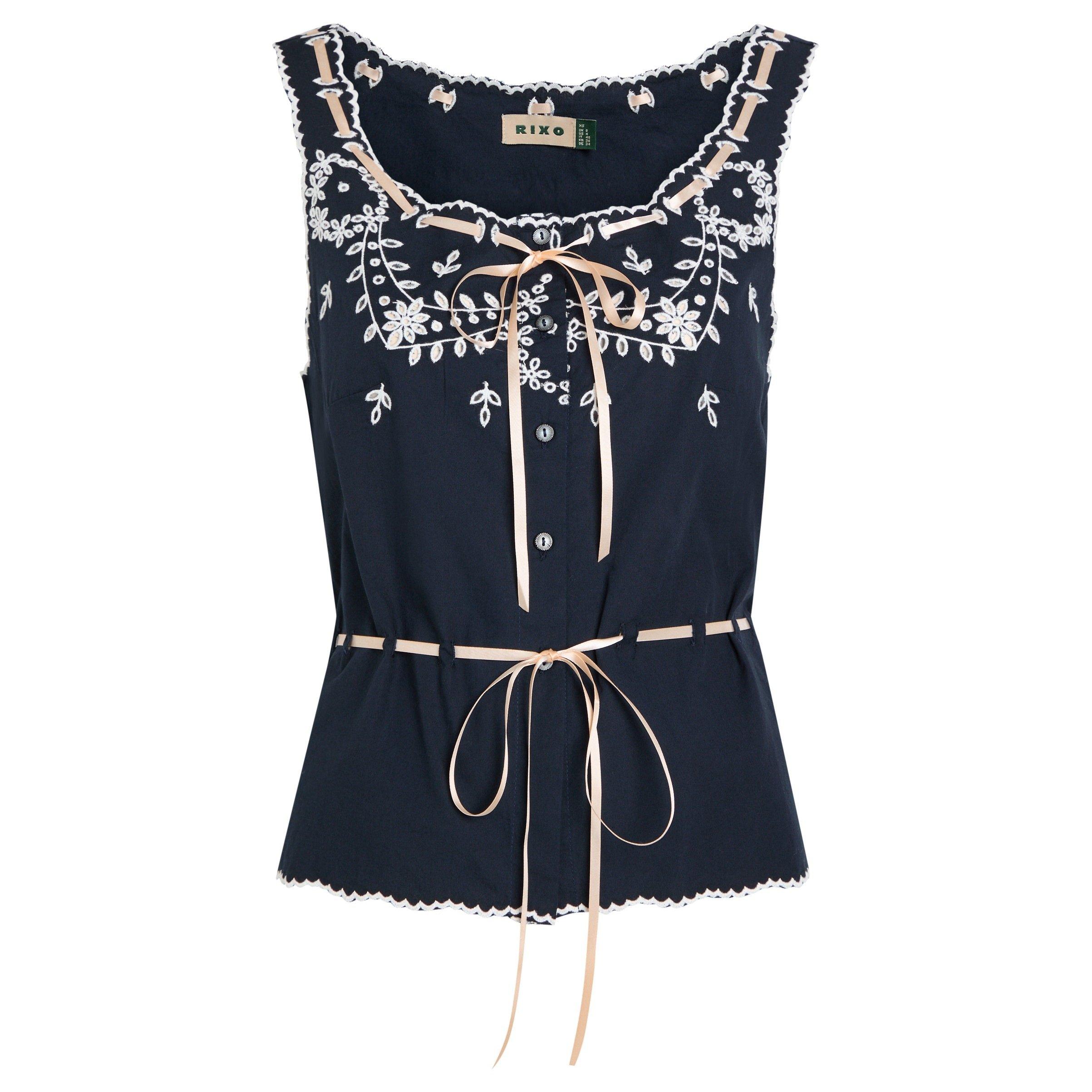 NAVY - RIXO - T Cassara Top - 1
