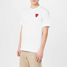 Comme des Garcons PLAY Embroidered Hearts T Shirt