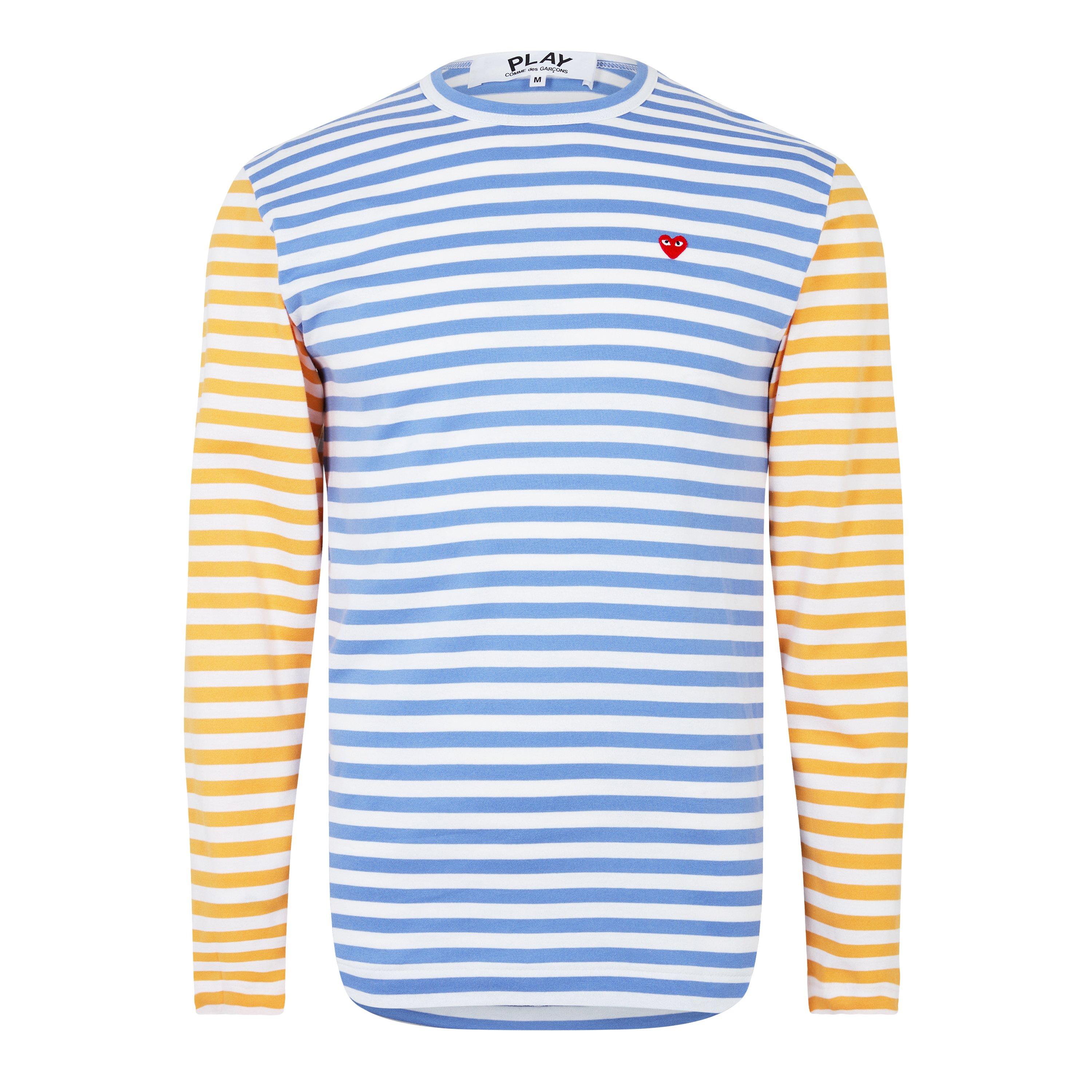 Comme des Garcons PLAY | Bi-Colour Stripe T-Shirt | Long Sleeve T