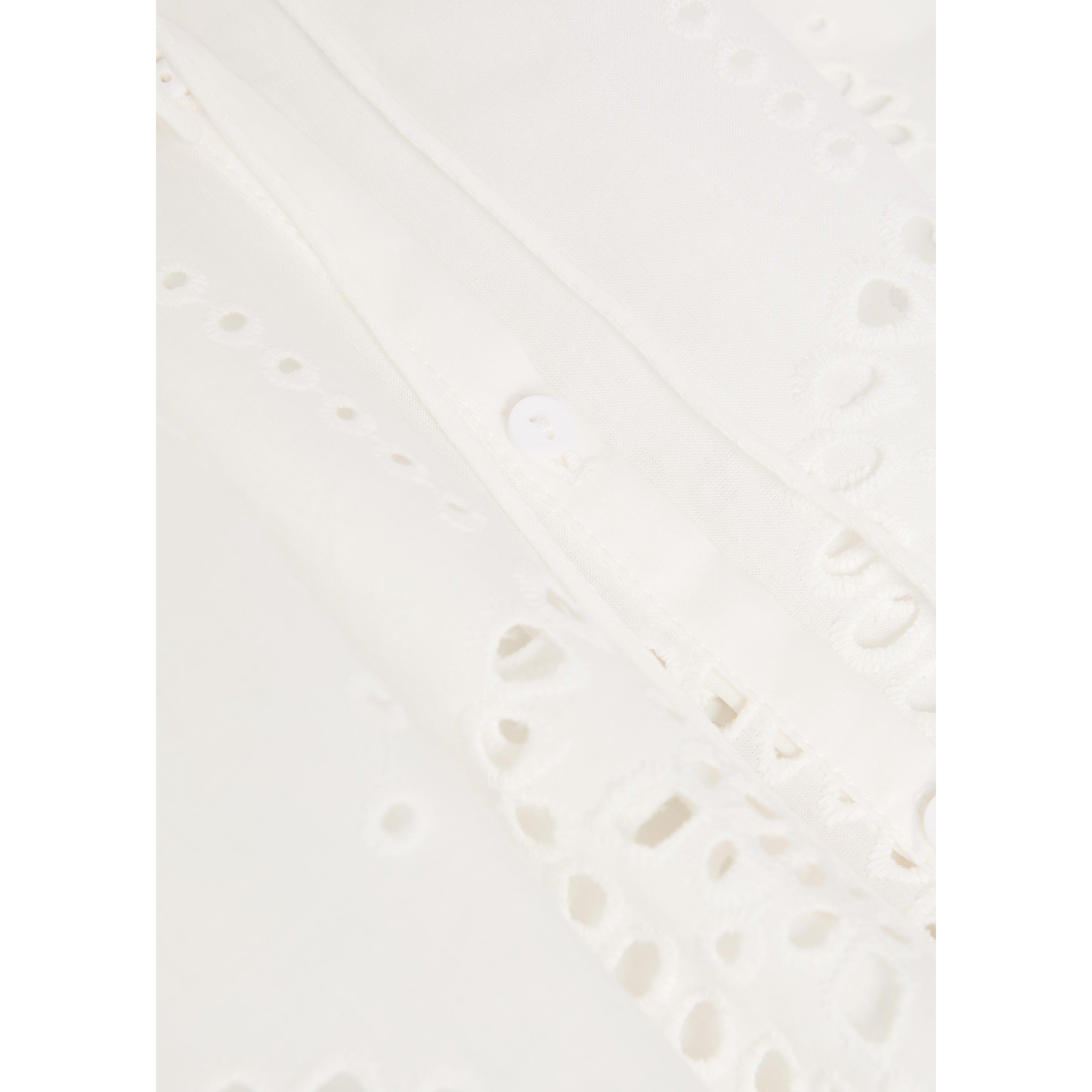 WHITE - Matteau - B BRODERIE LACE BLOUSE - 4