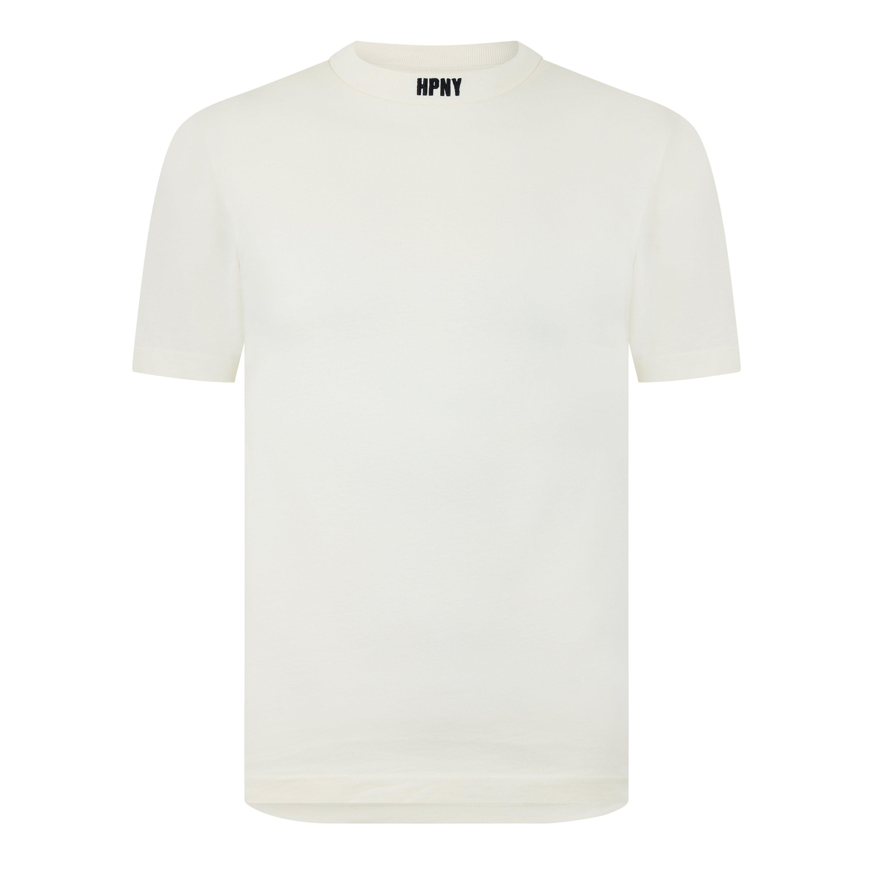 White - Heron Preston - Men's Regular Fit Collar Logo T-Shirt - 5